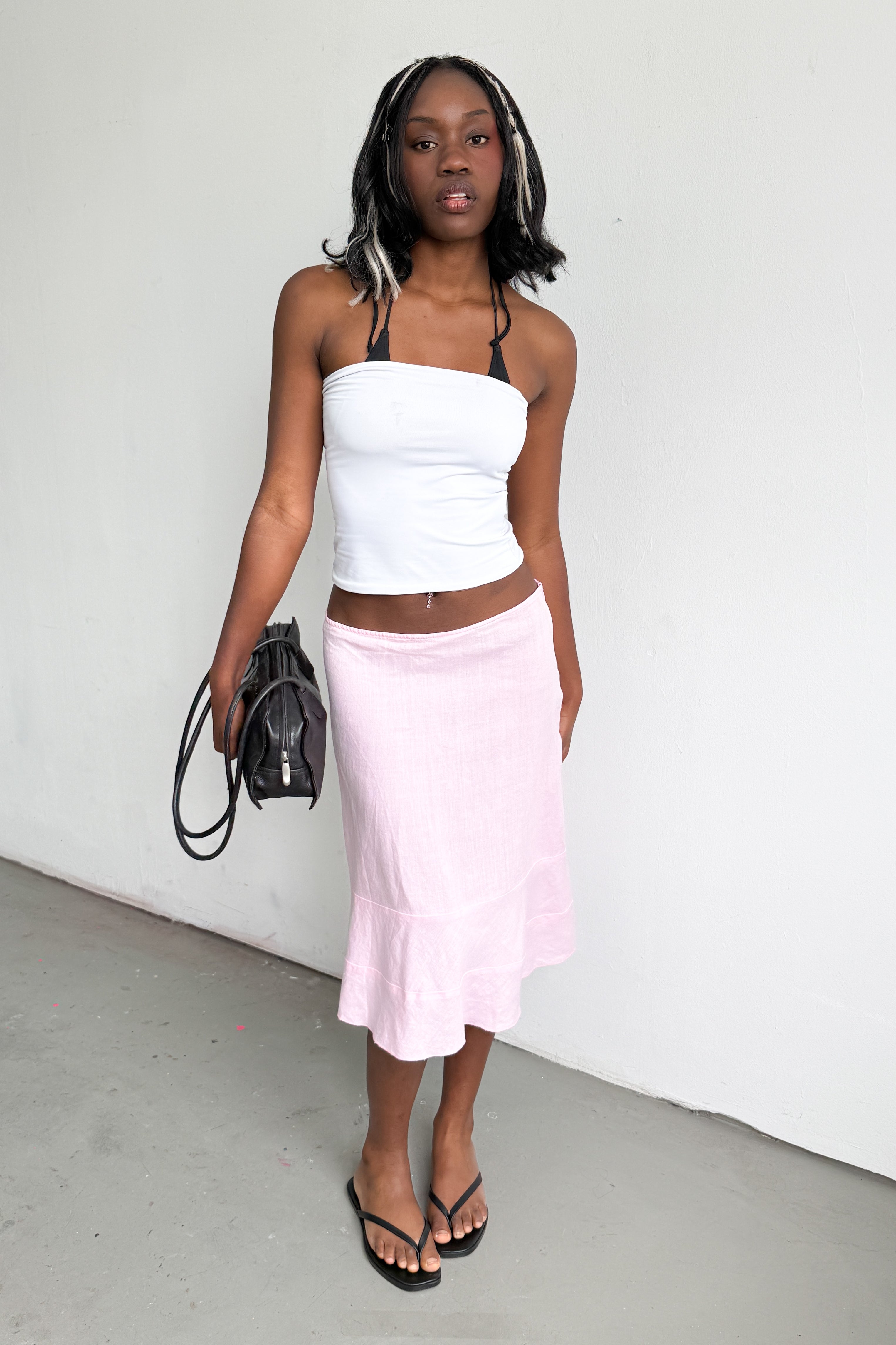 Pink Skirt Cotton/Linen