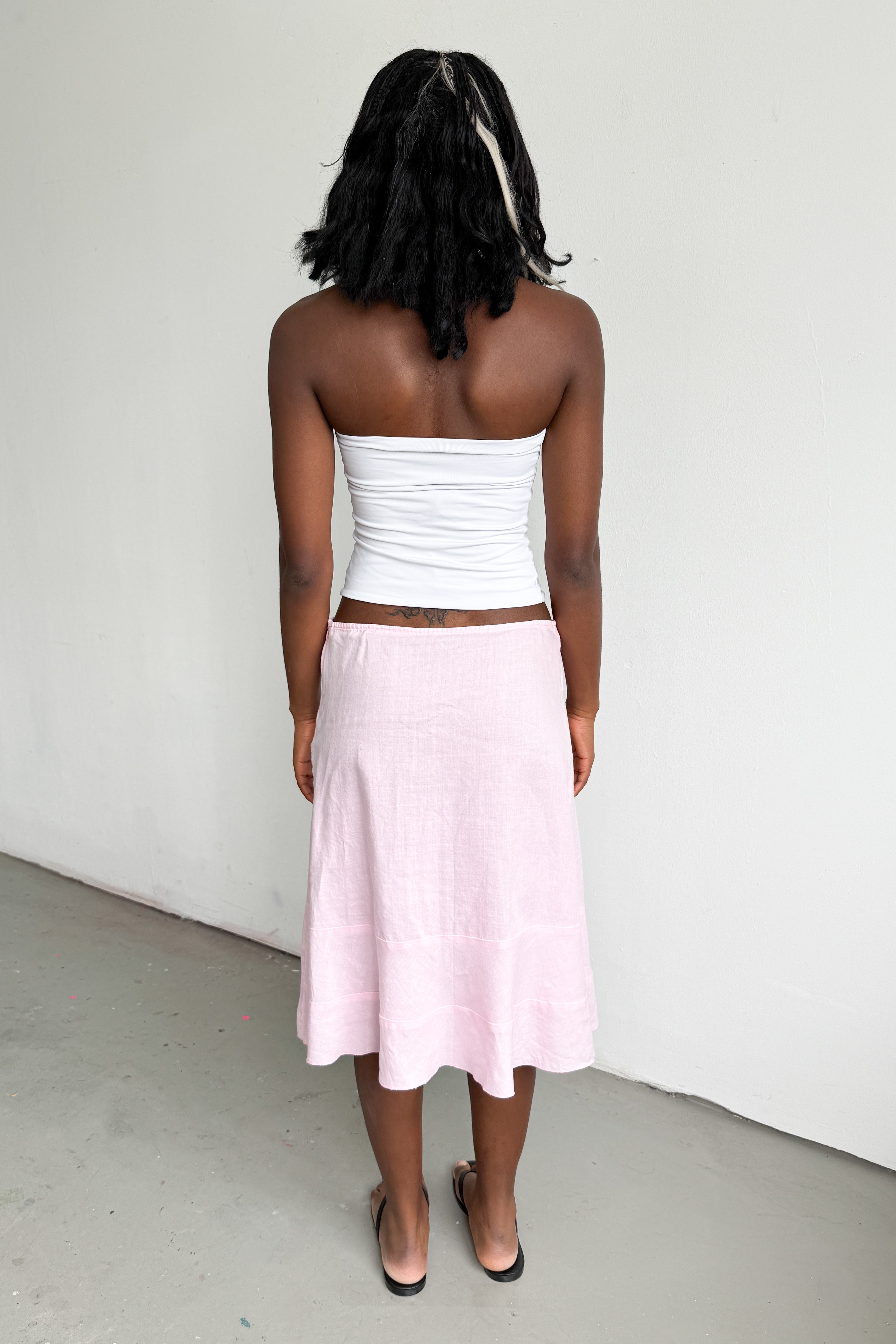 Pink Skirt Cotton/Linen