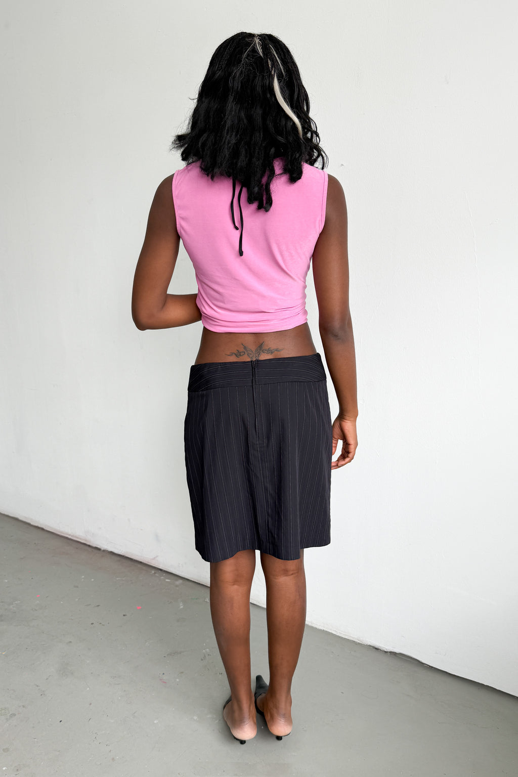 Skirt With Pleats Pinstripe