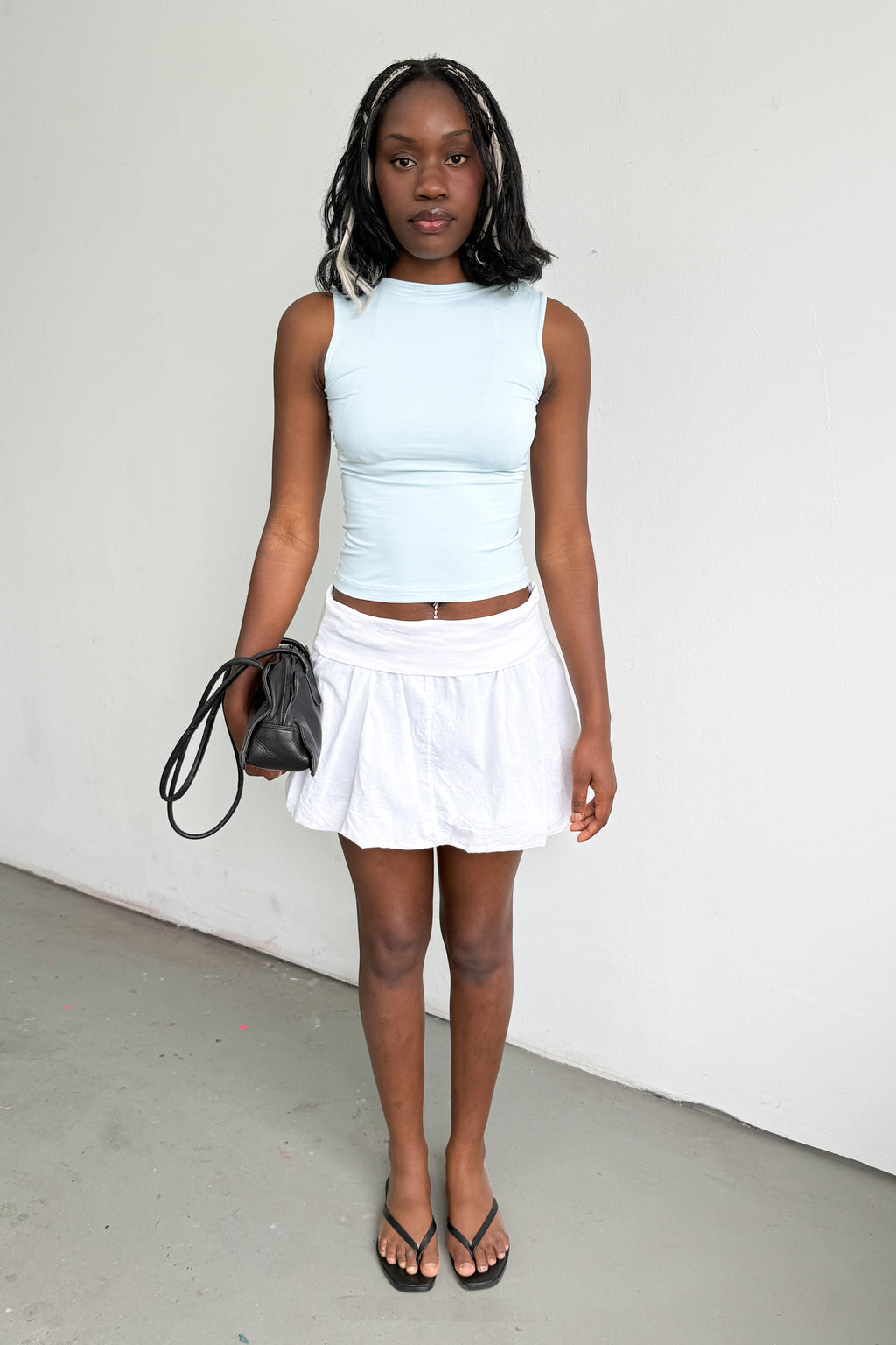 White Ballon Skirt