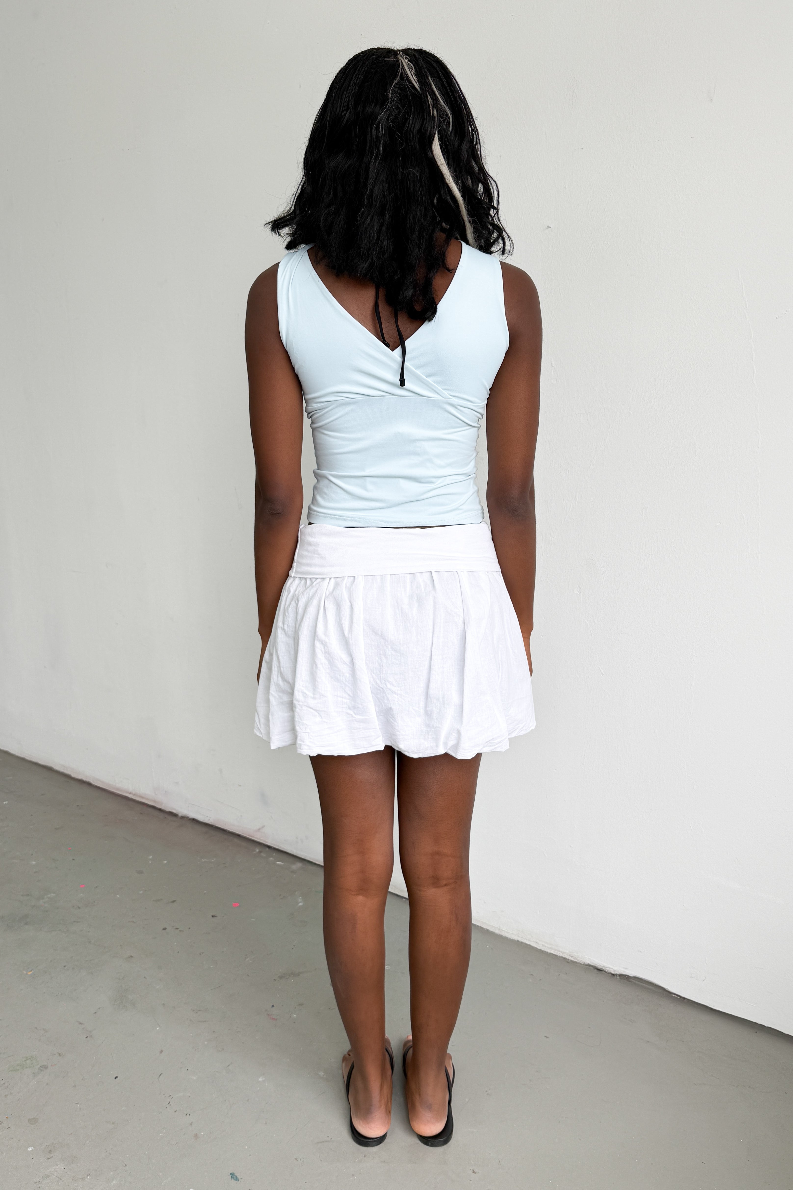 White Ballon Skirt