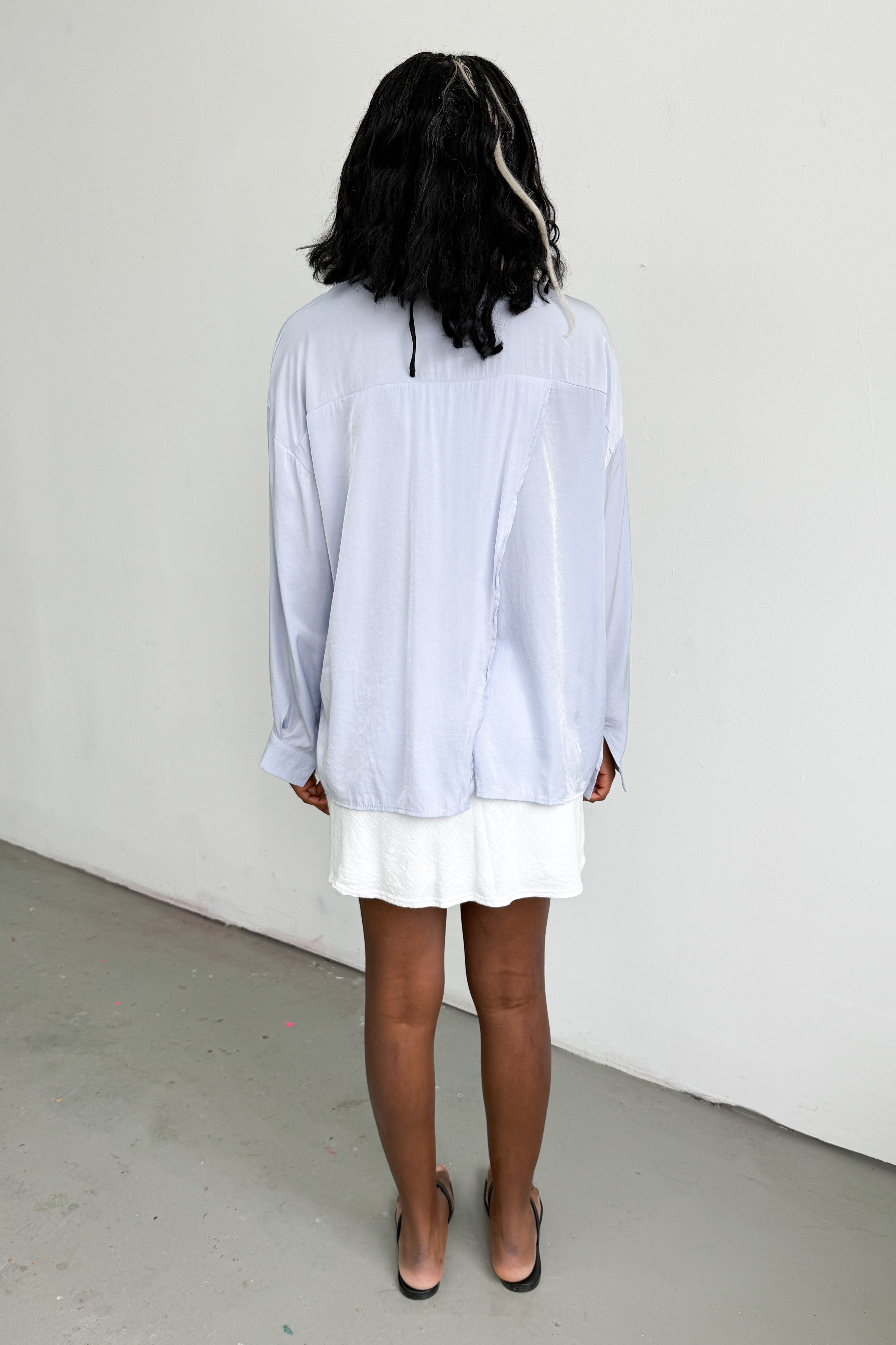 Oversized Shirt Back Split