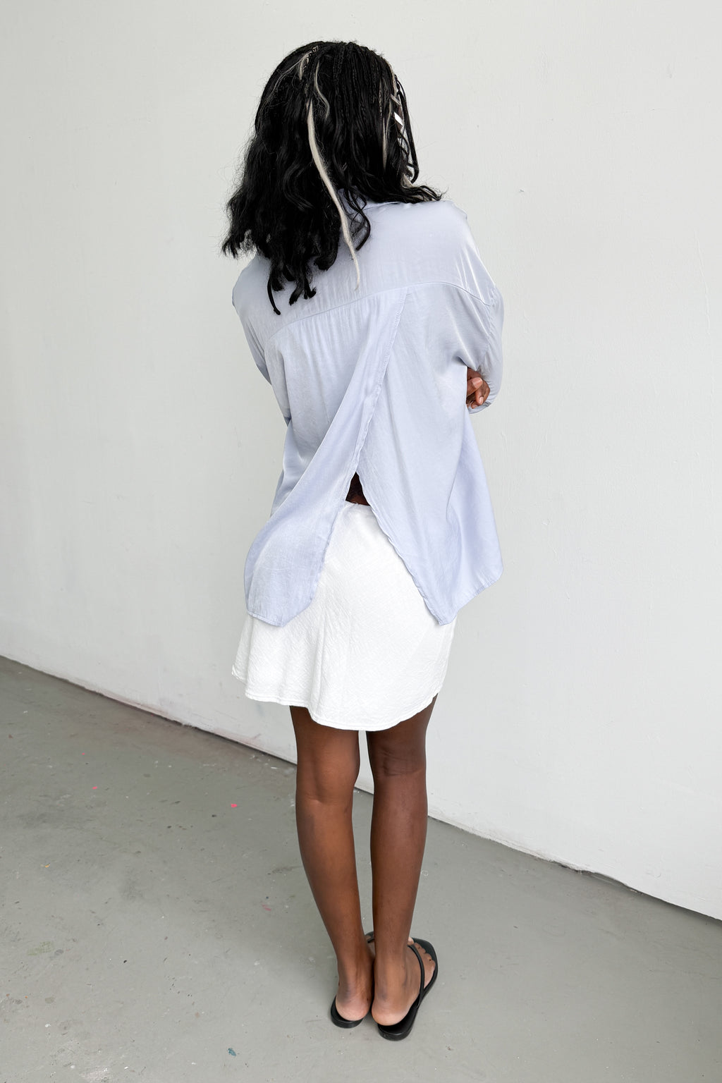 Oversized Shirt Back Split