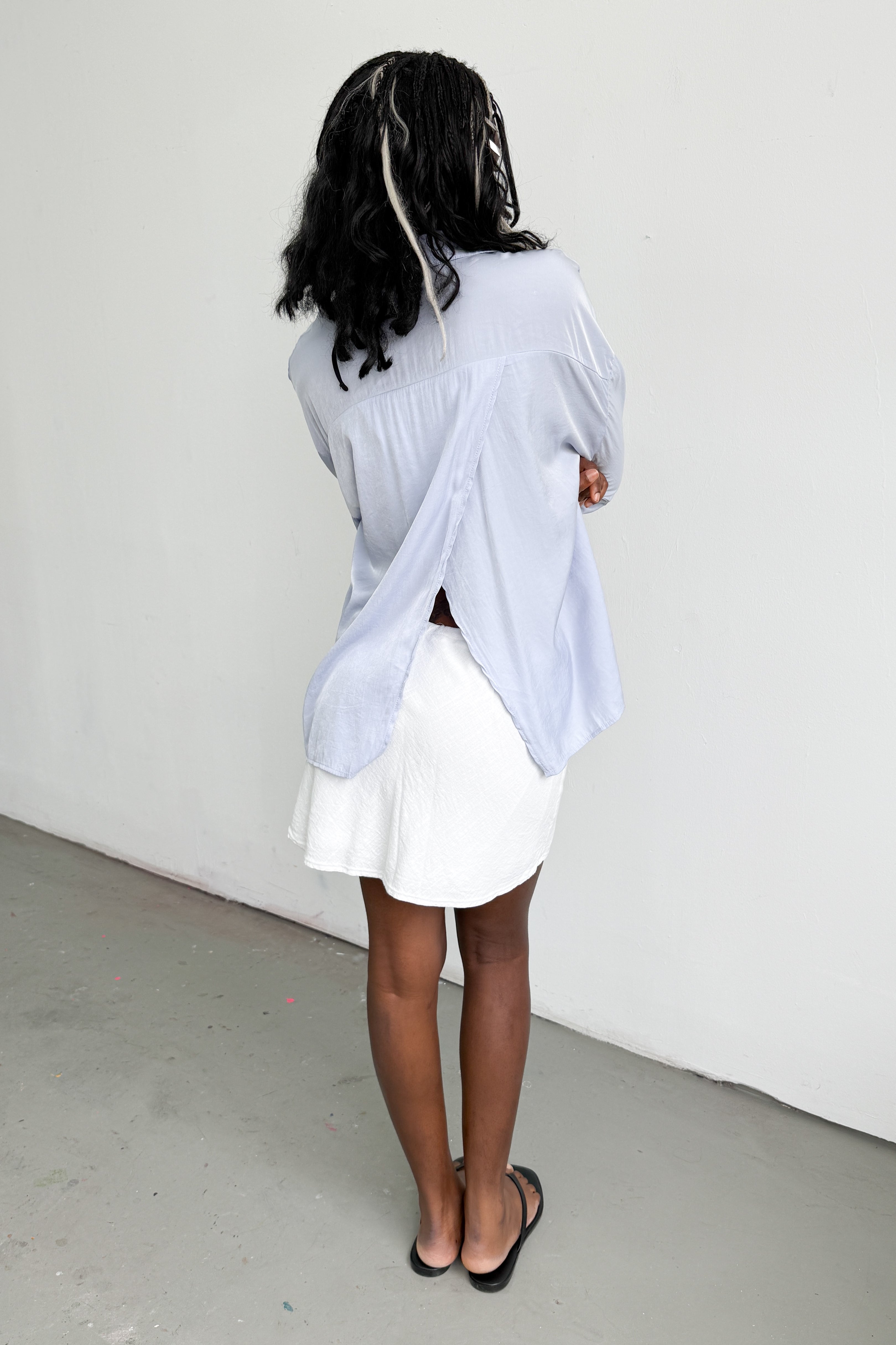 Oversized Shirt Back Split