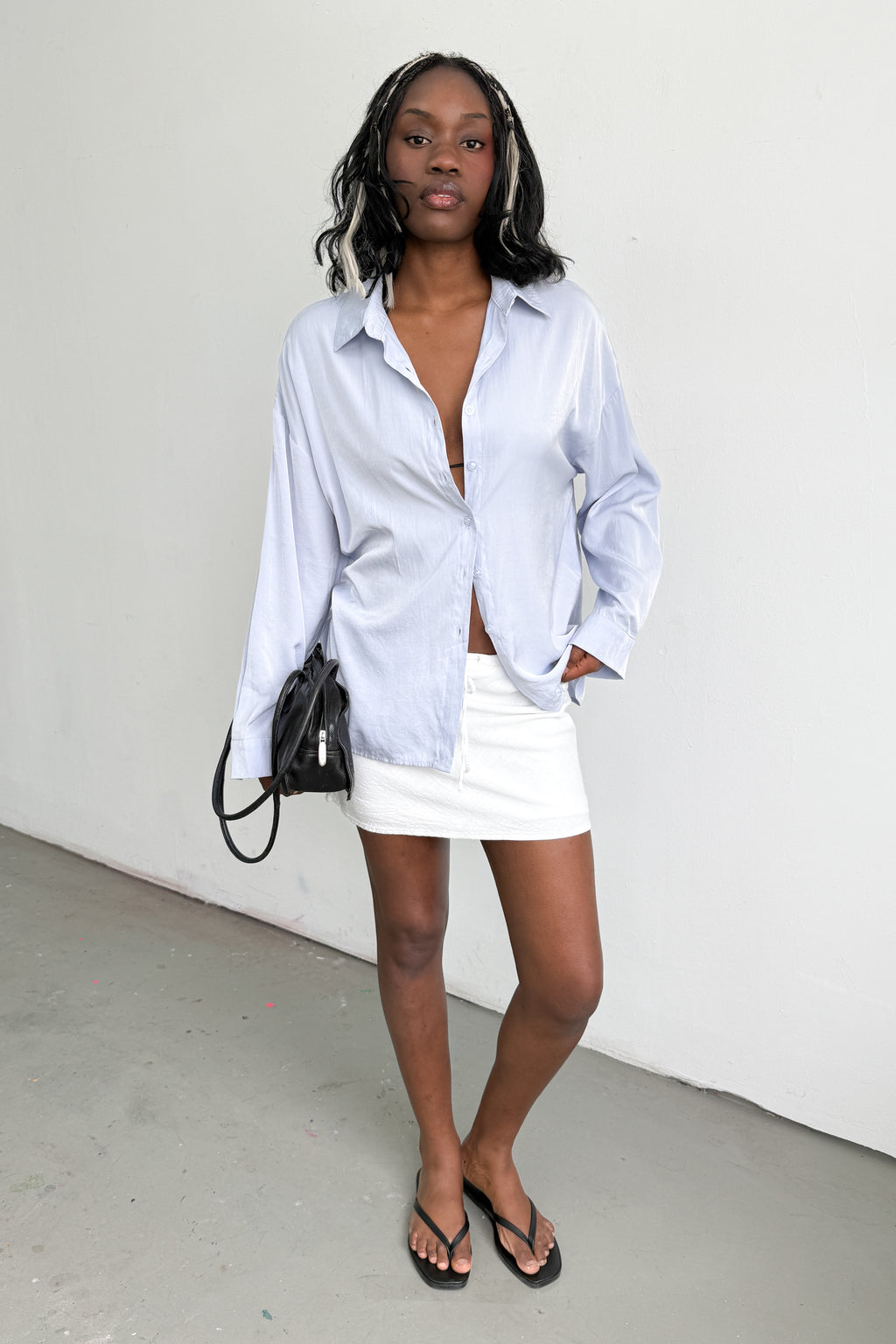 Oversized Shirt Back Split