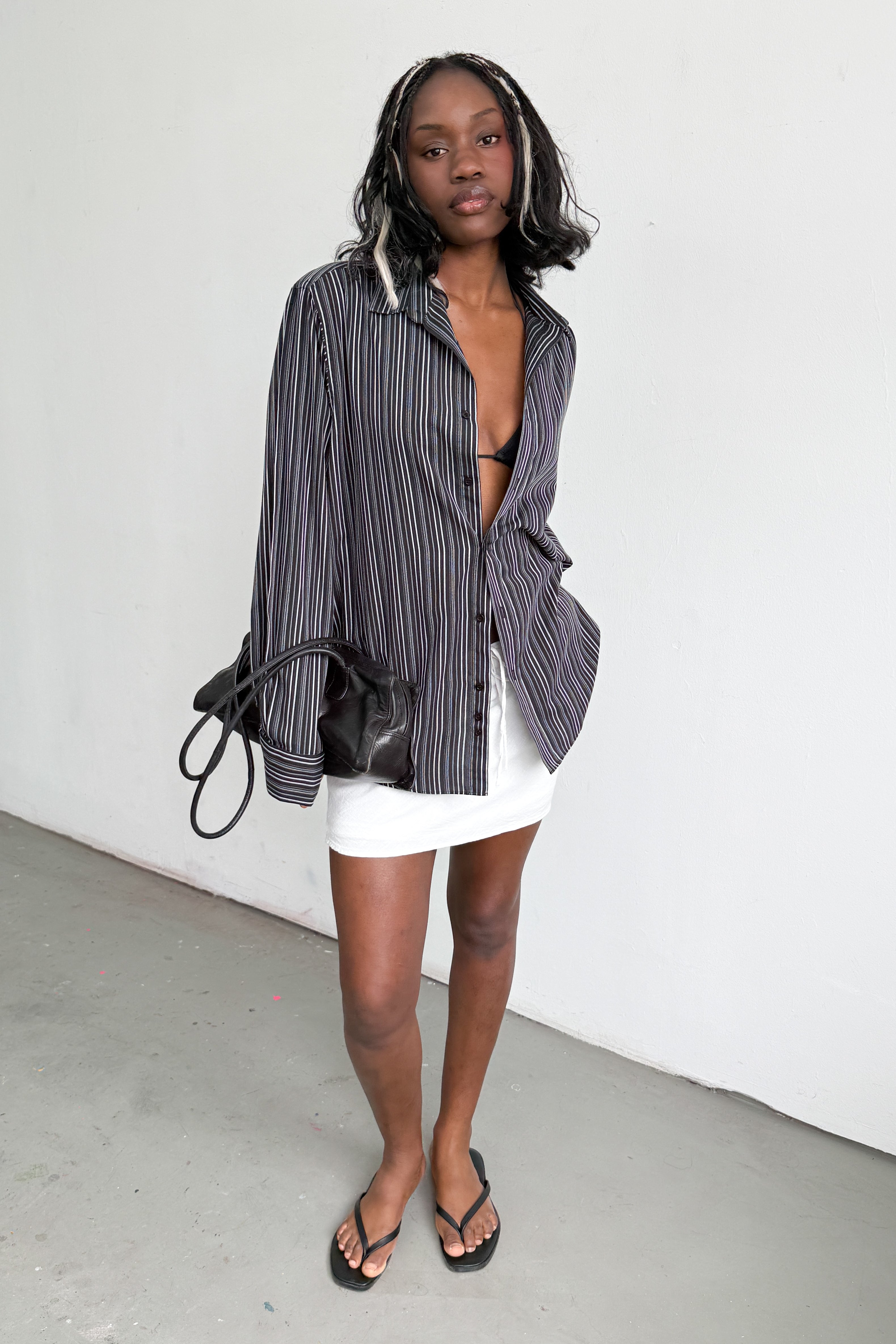 Oversized Shirt Striped