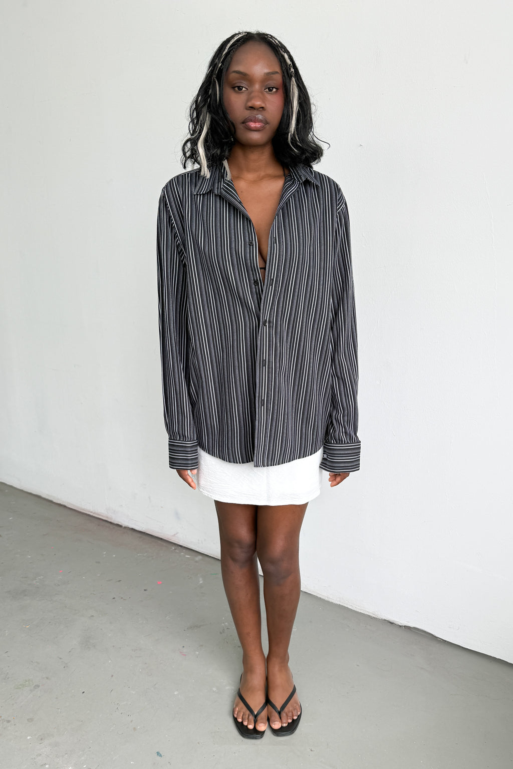 Oversized Shirt Striped