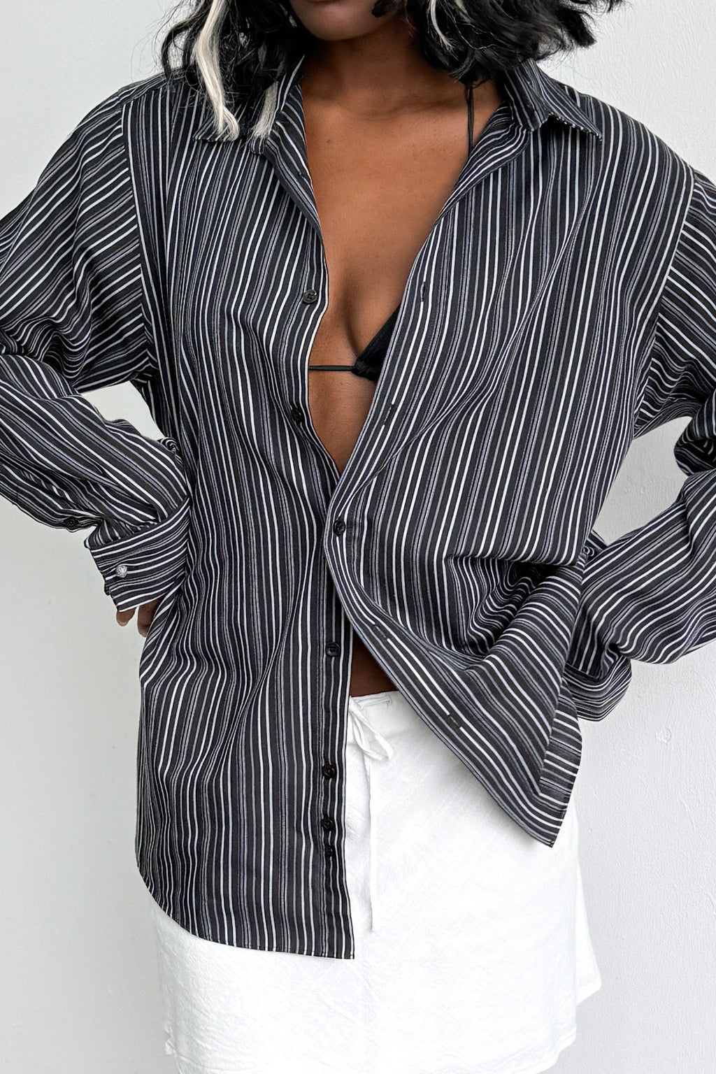 Oversized Shirt Striped