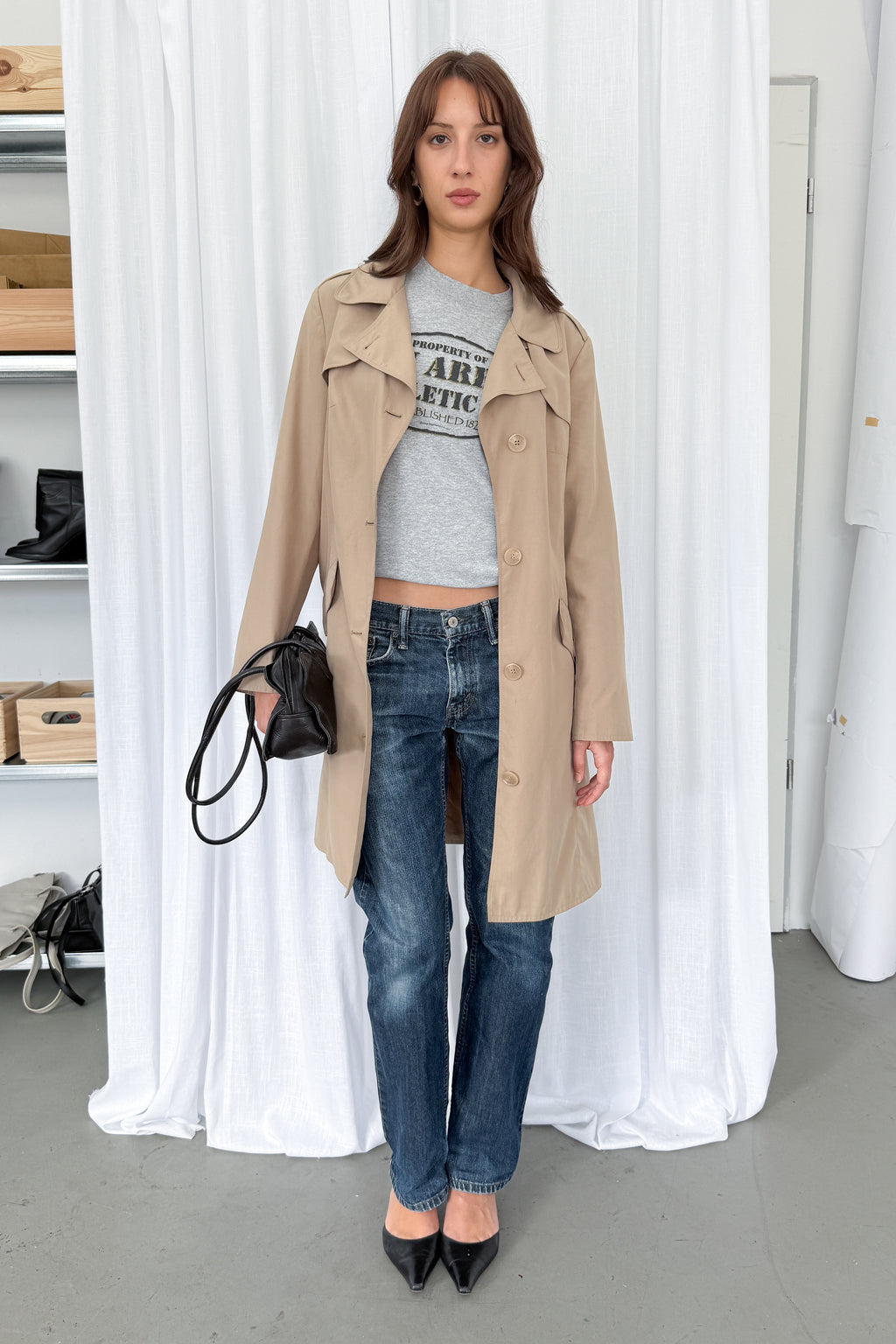 Beige Trench - Size L