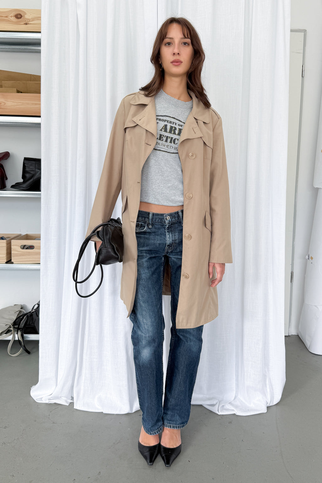 Beige Trench - Size L