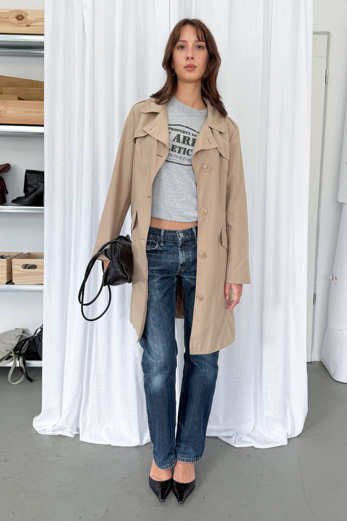 Beige Trench - Size L
