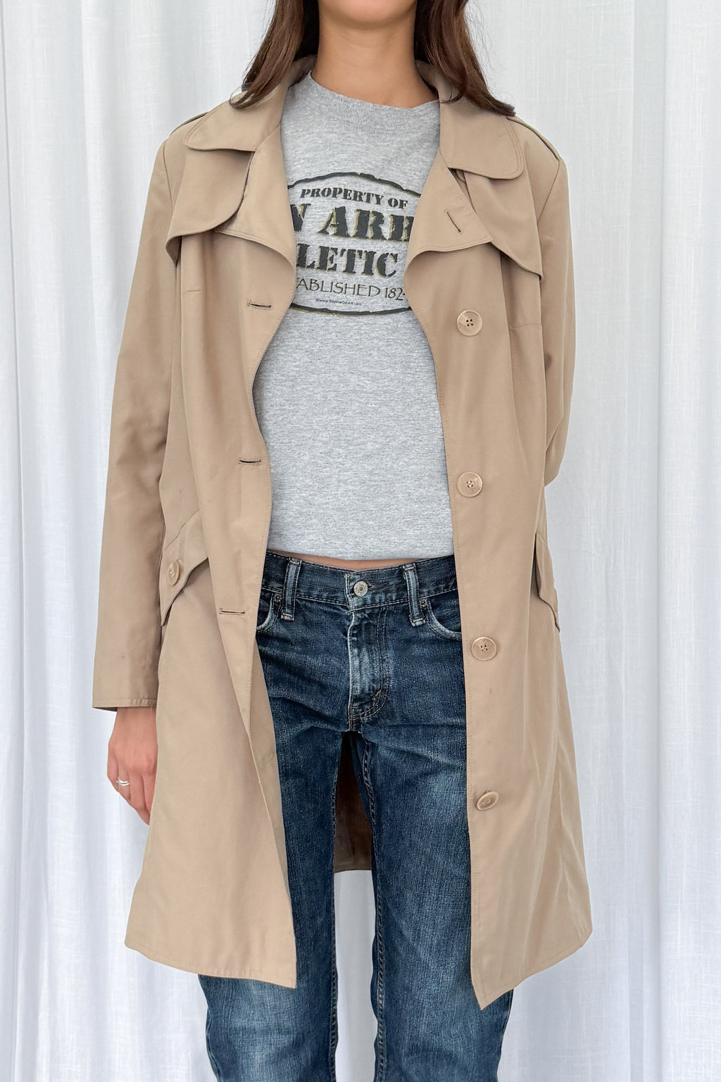 Beige Trench - Size L