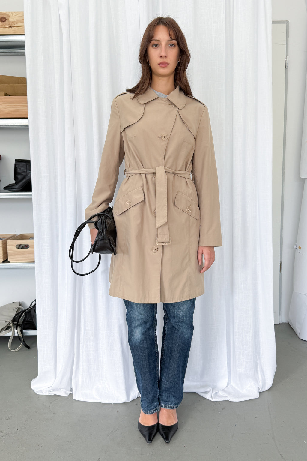 Beige Trench - Size L