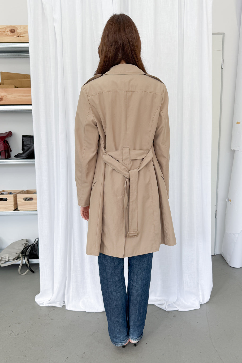 Beige Trench - Size L