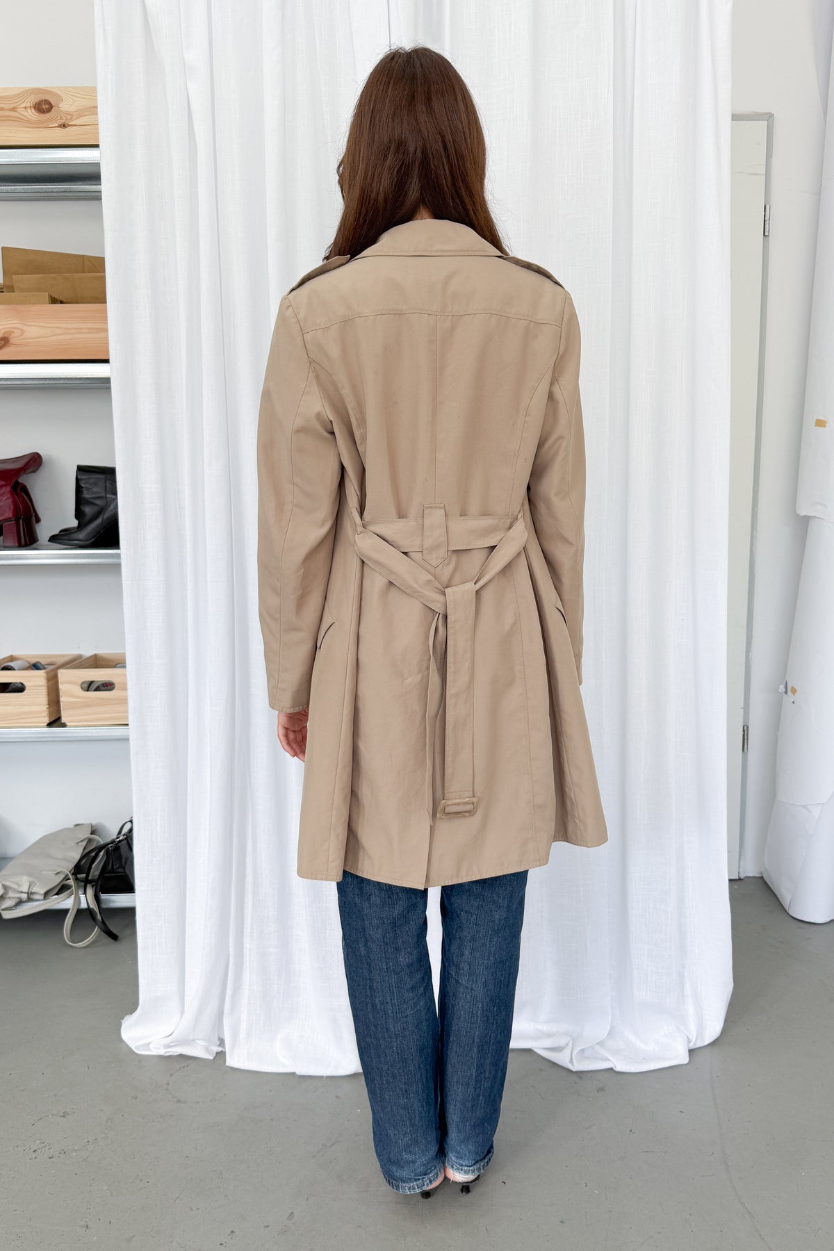 Beige Trench - Size L