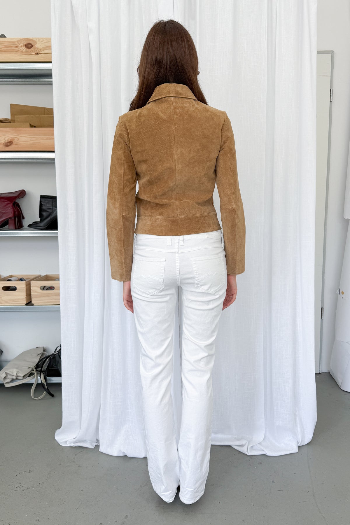 White Bootcut Jeans - Size M