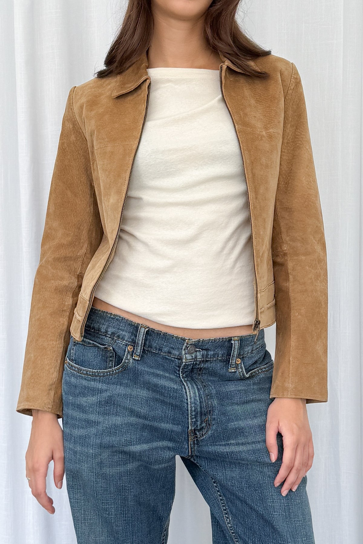 Beige Suede Jacket 2 - Size S