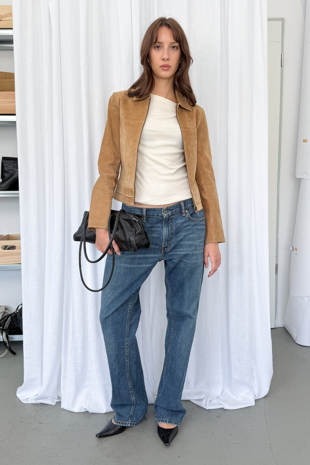 Beige Suede Jacket 2 - Size S