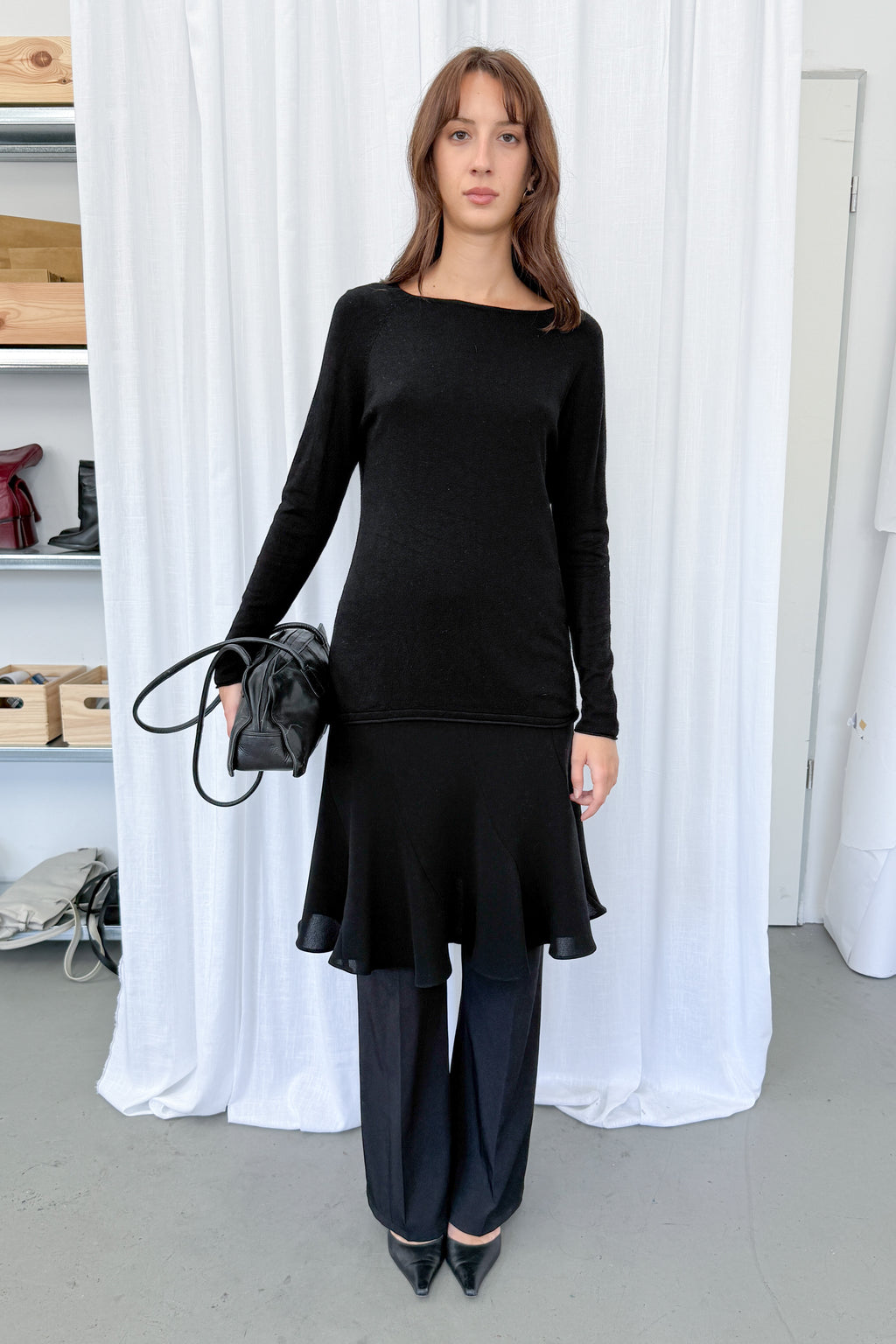 Thin Sweater Black - Size S
