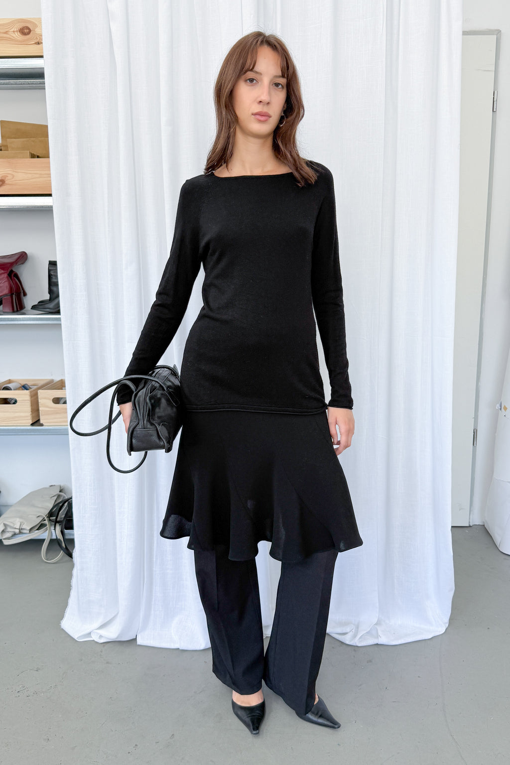 Thin Sweater Black - Size S