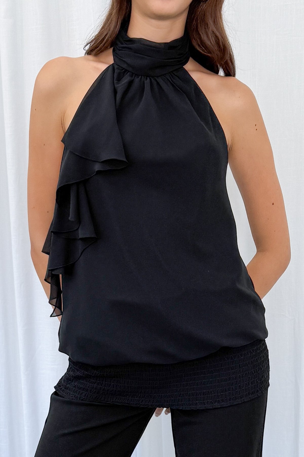 Halter Top Volant - Size M