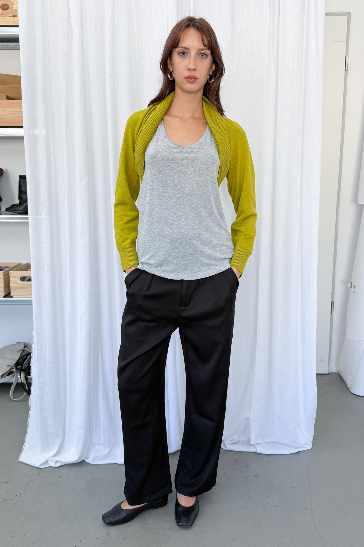 Lime Green Jumper - Size M
