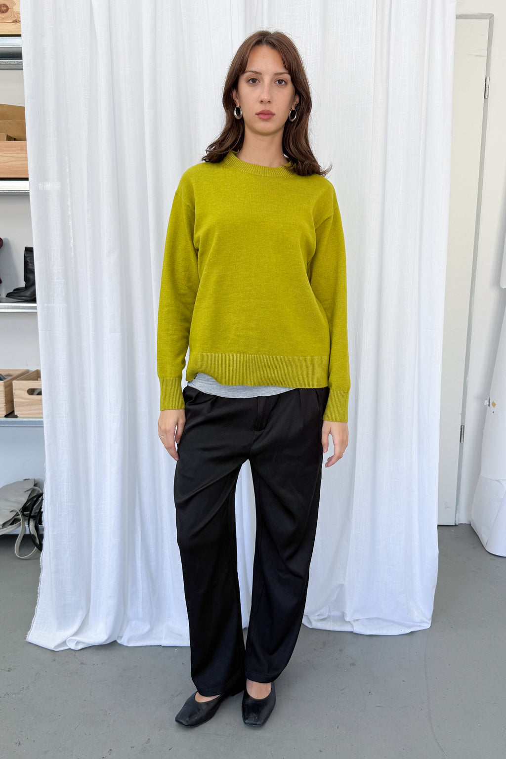 Lime Green Jumper - Size M