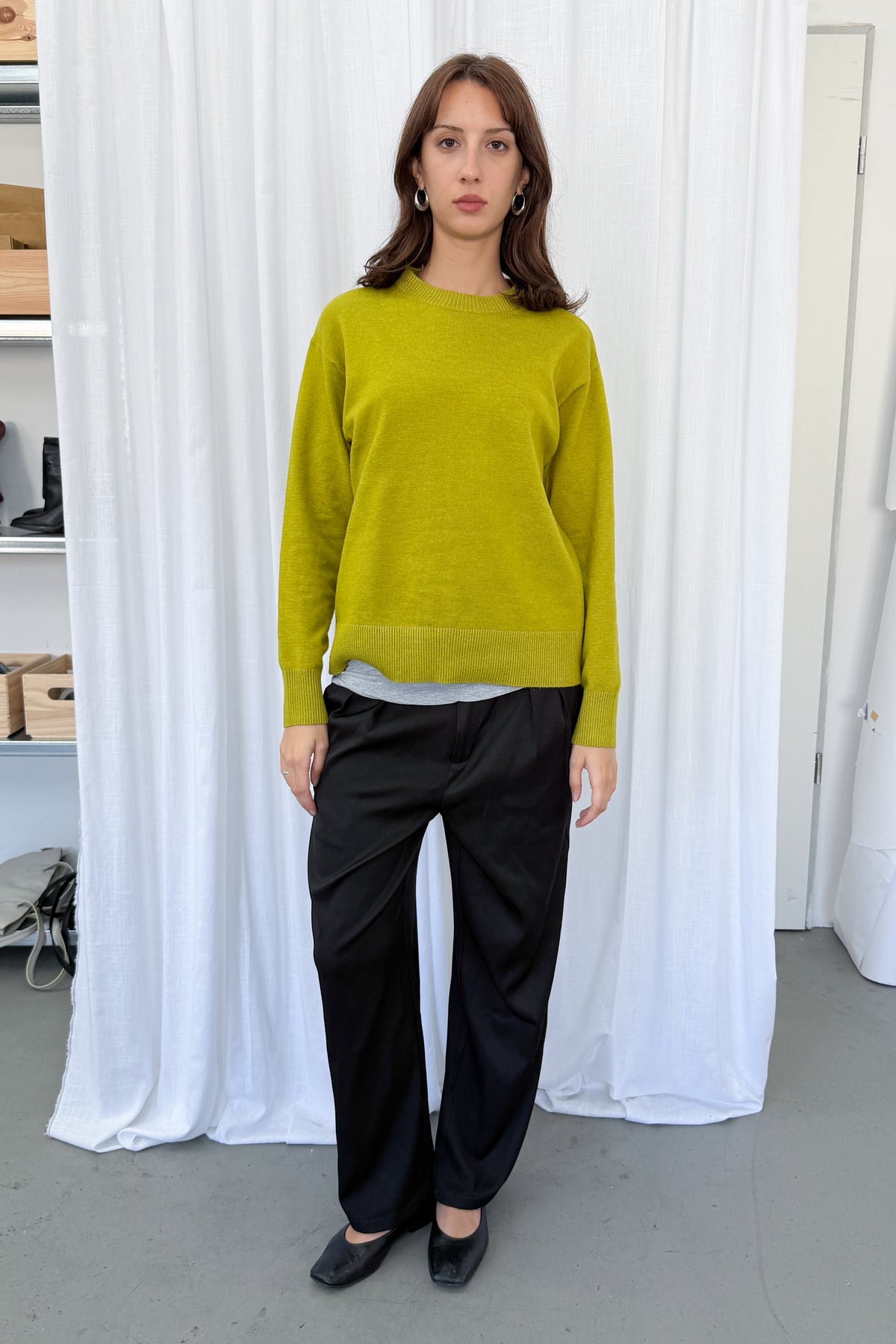 Lime Green Jumper - Size M