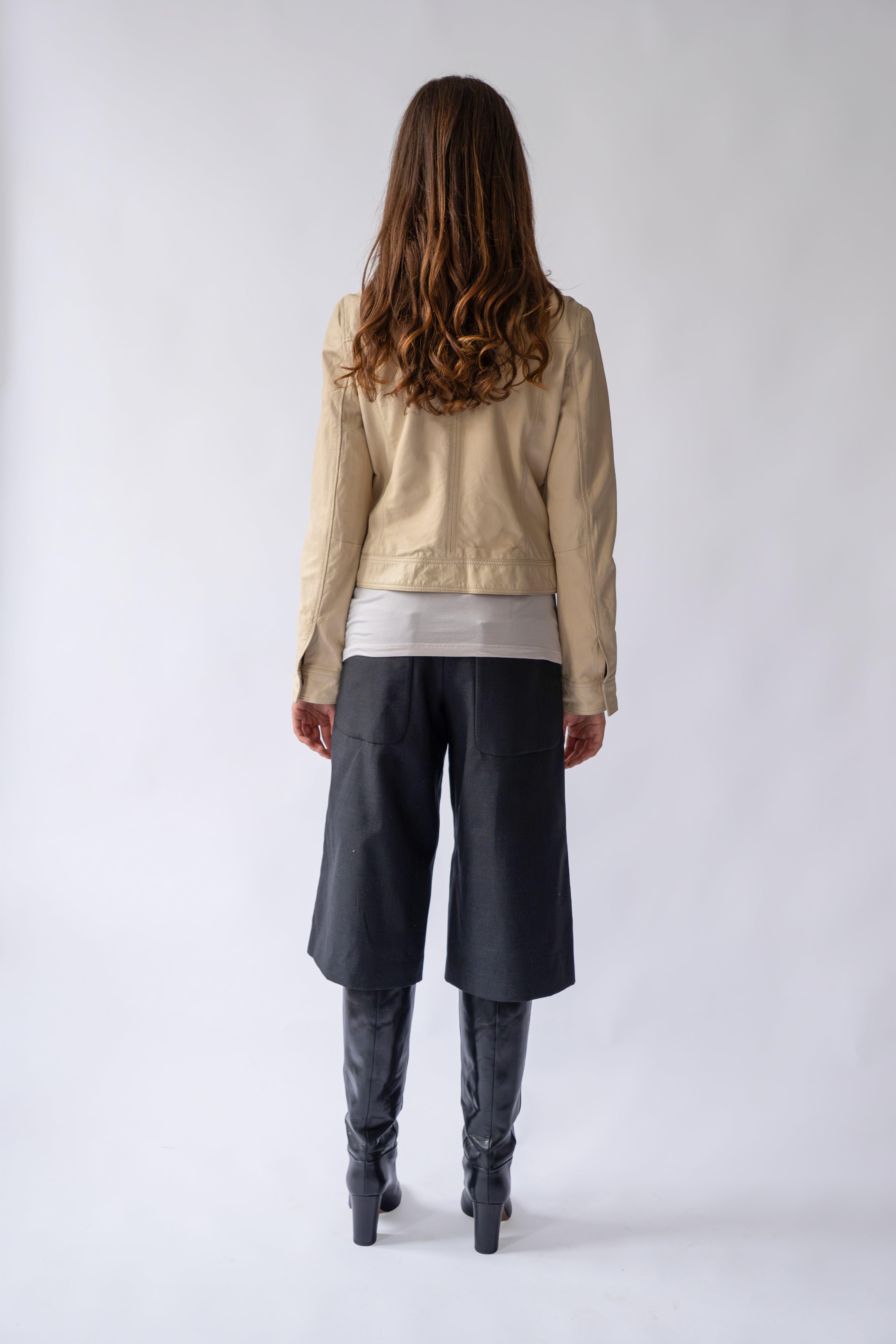 Leather Jacket Butter Yellow