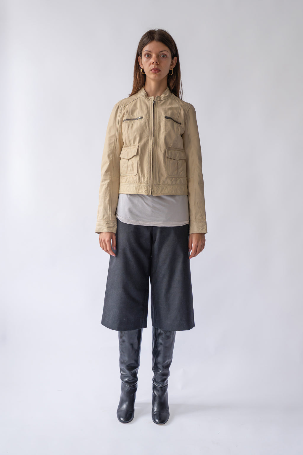 Leather Jacket Butter Yellow