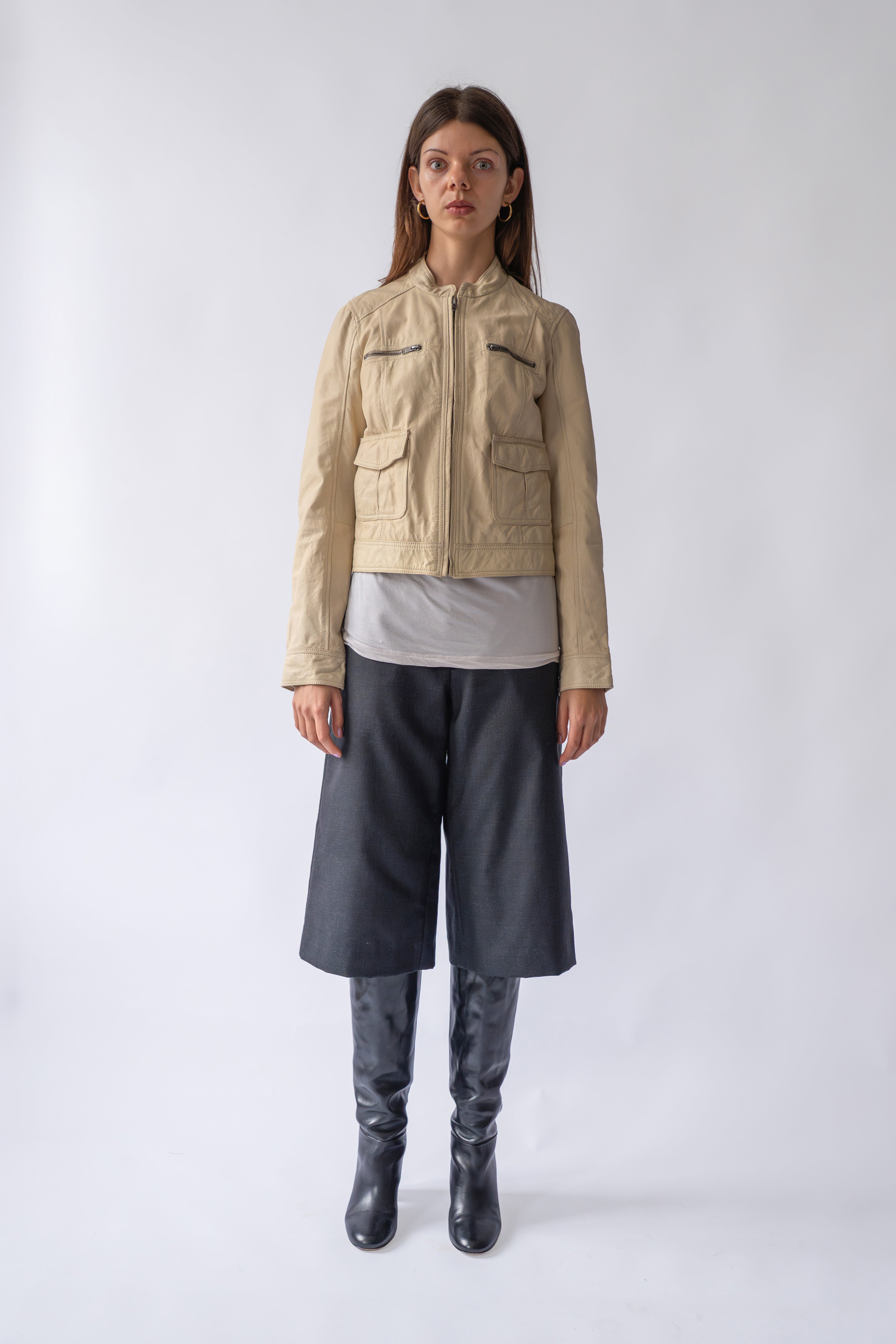 Leather Jacket Butter Yellow