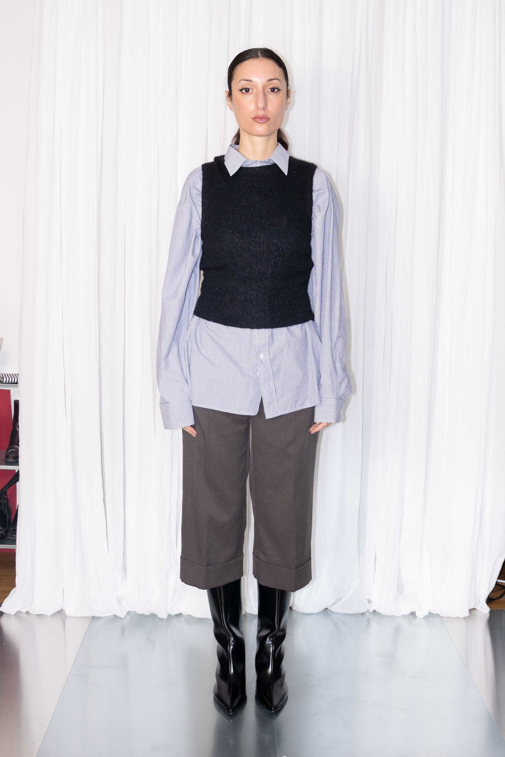 Black Spencer Mohair