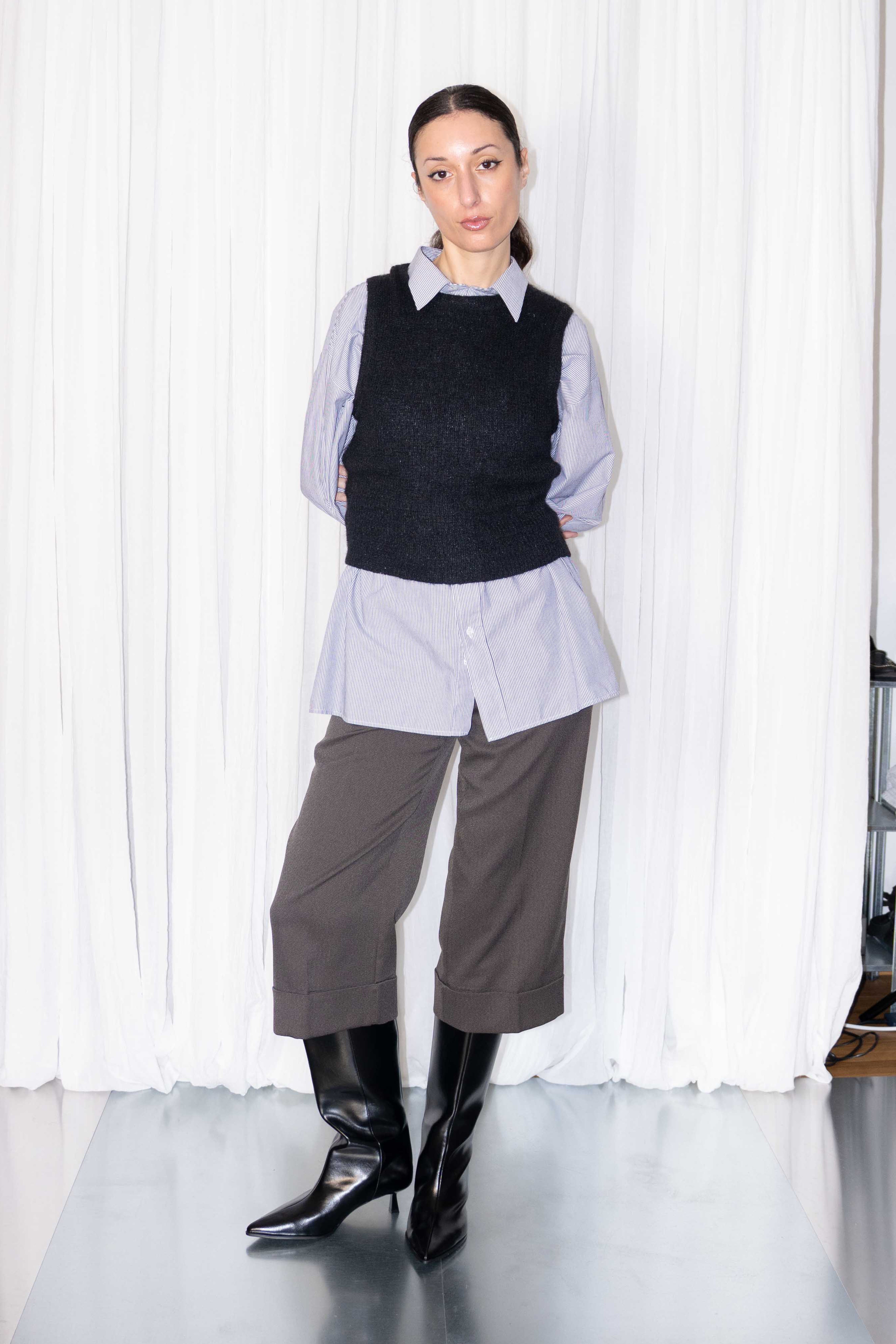 Black Spencer Mohair