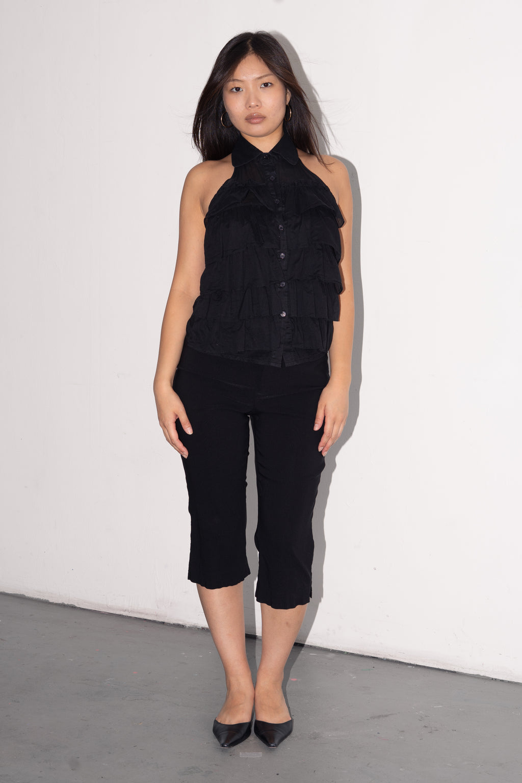 Black Capri Pantalon - Size M