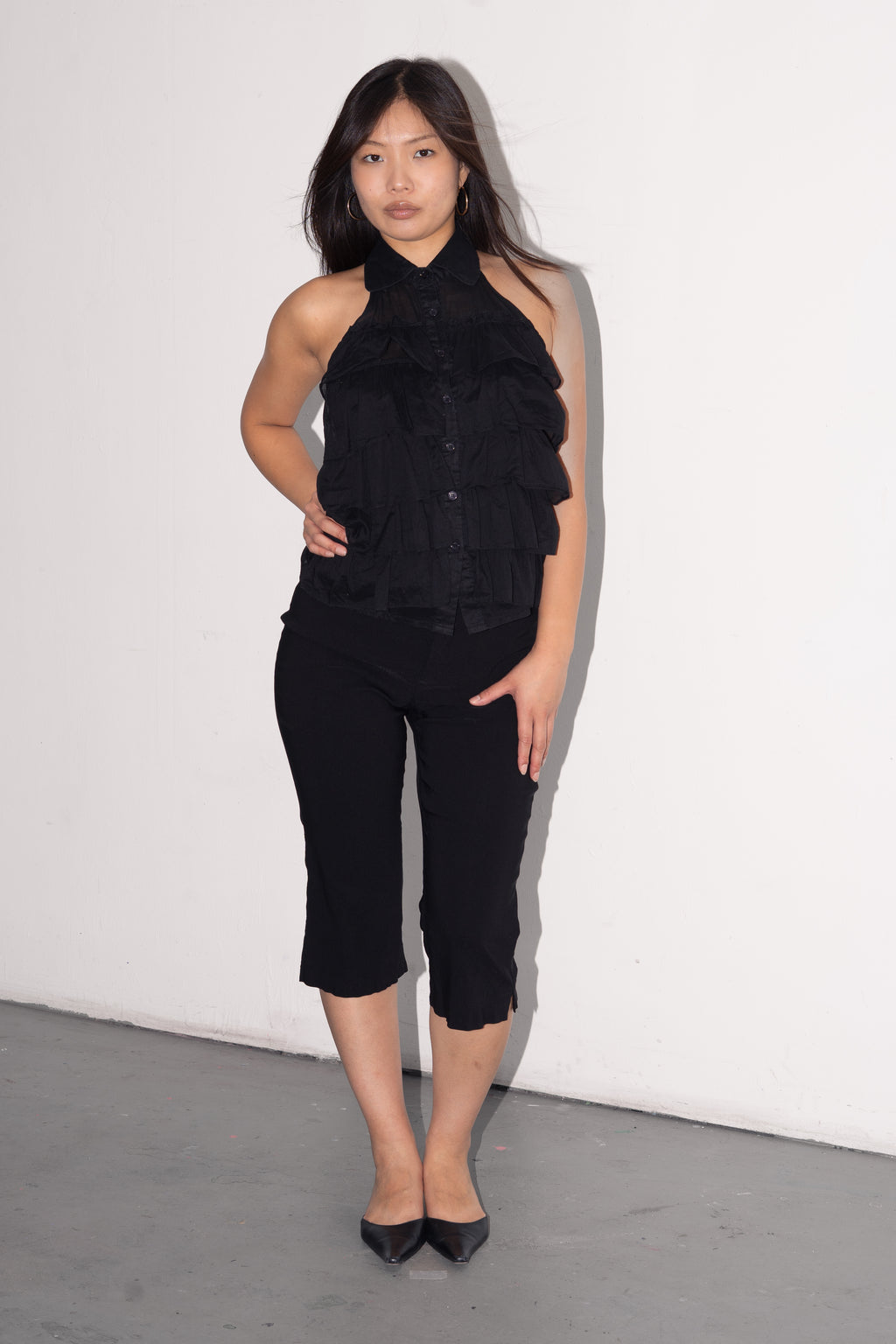 Black Capri Pantalon - Size M