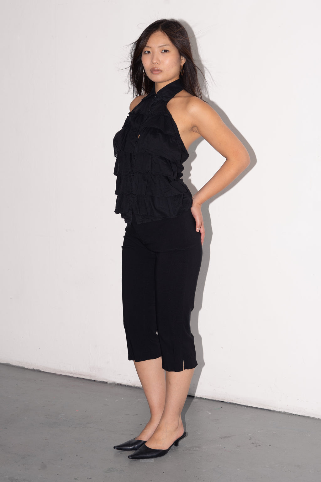 Black Capri Pantalon - Size M