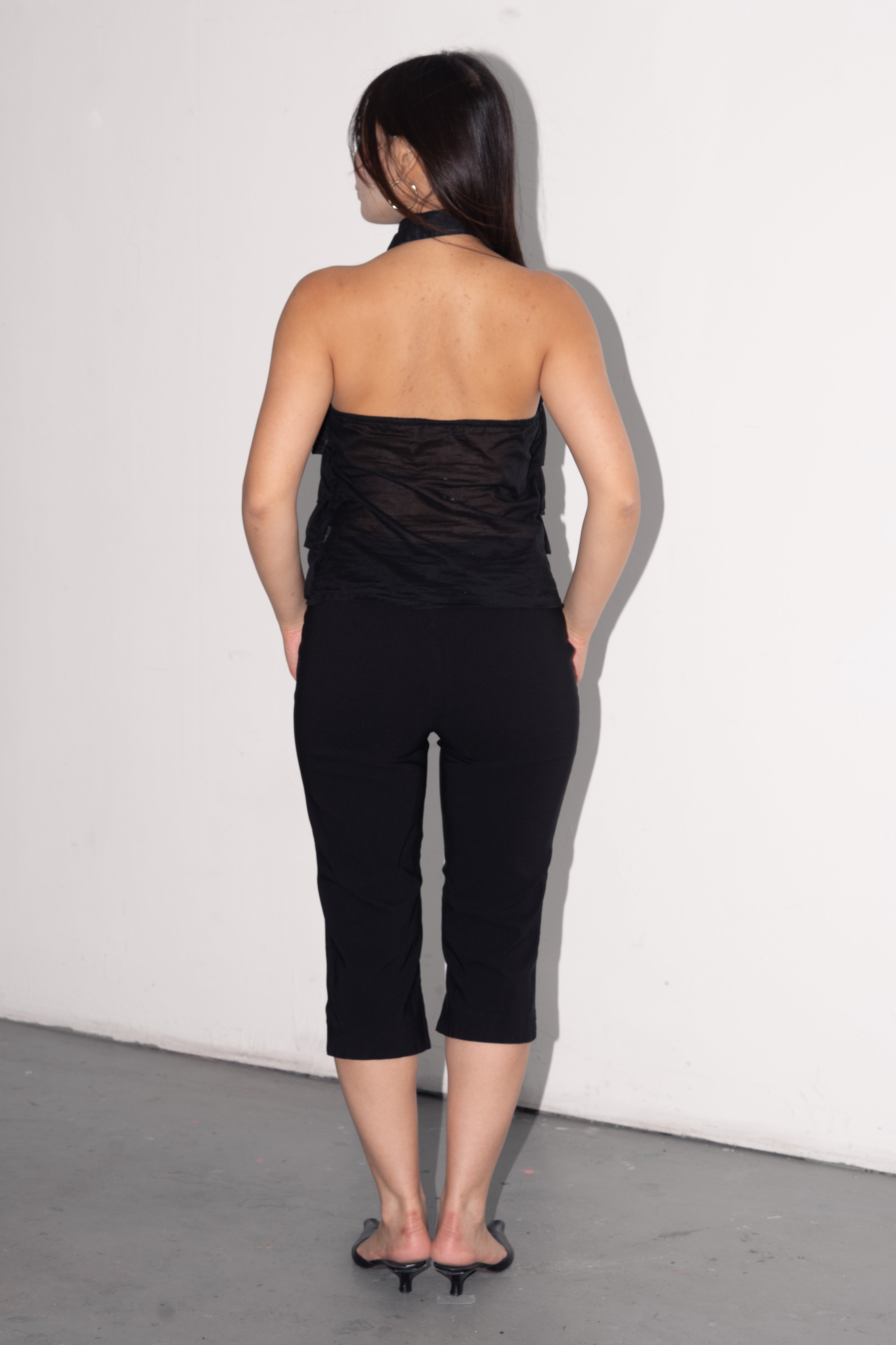 Black Capri Pantalon - Size M