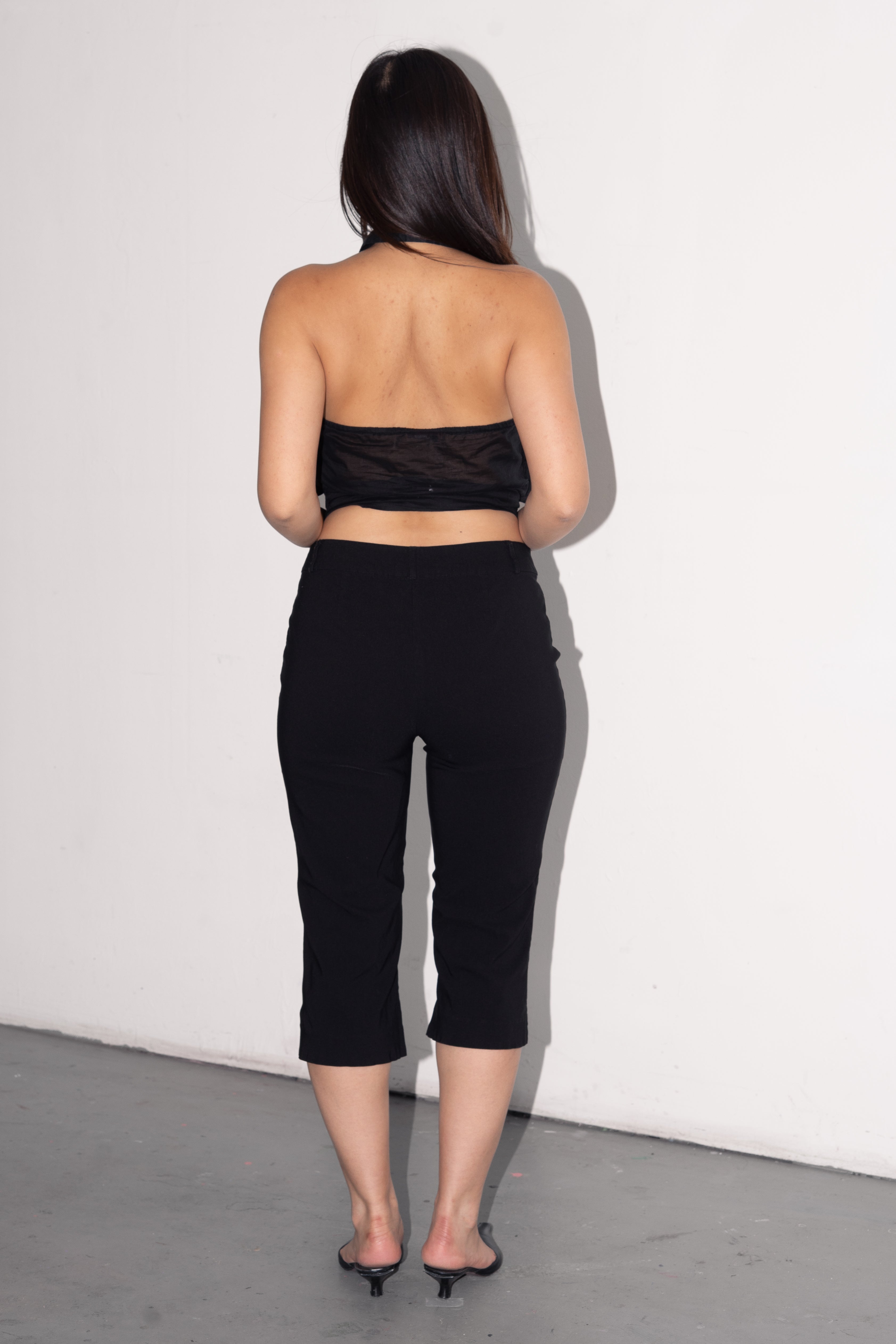 Black Capri Pantalon - Size M