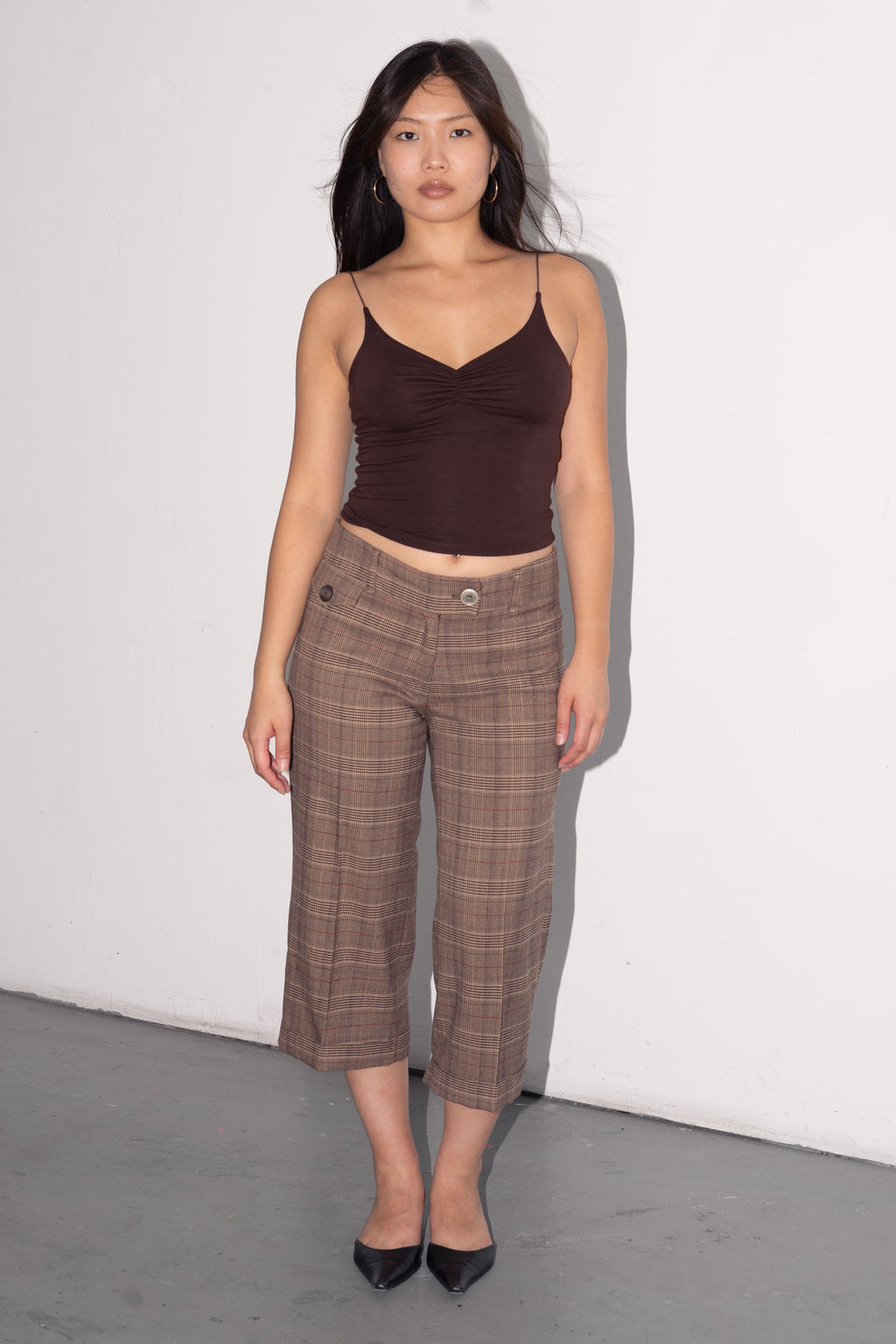 Brown Top Thin Straps - Size XS/S