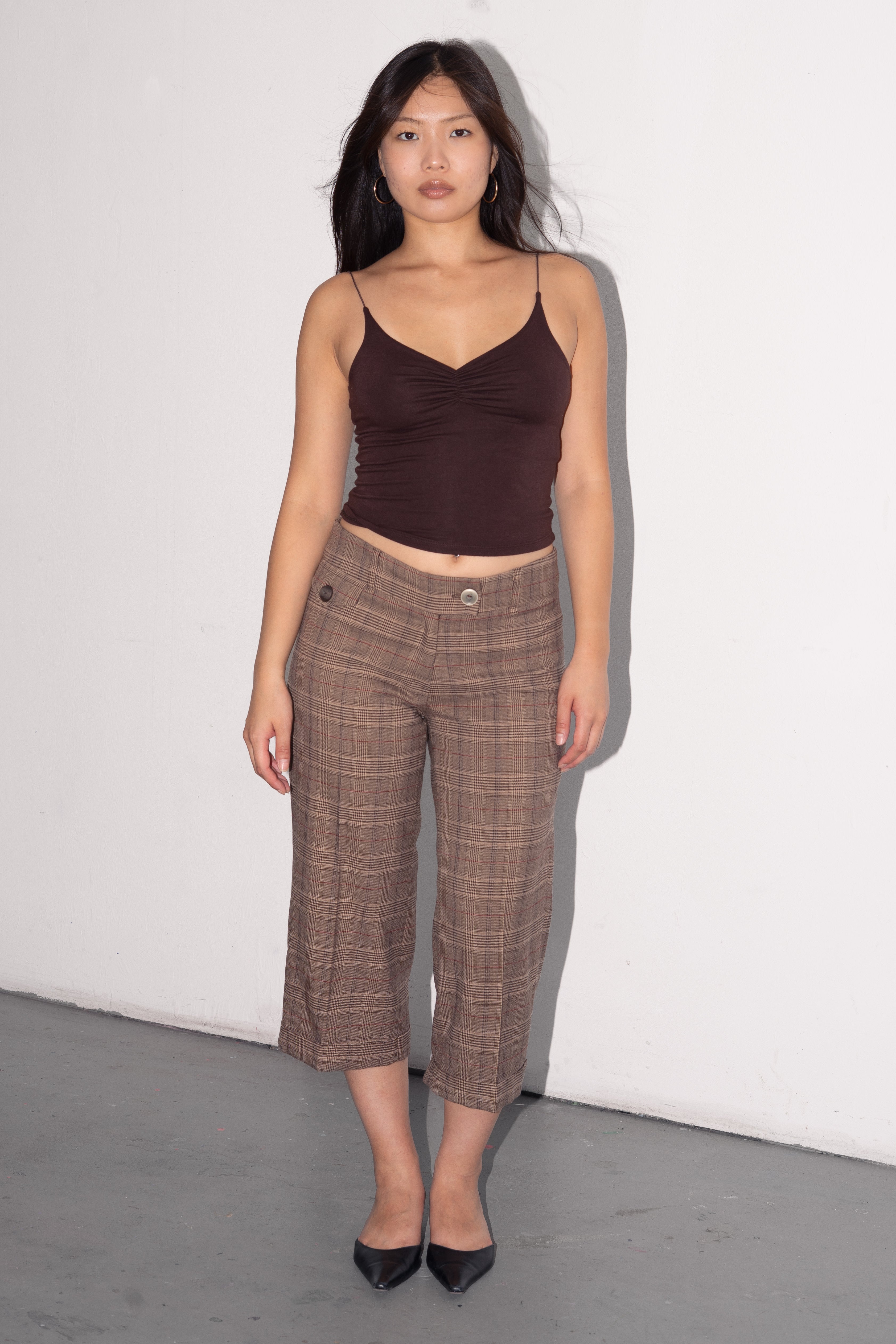 Brown Top Thin Straps - Size XS/S