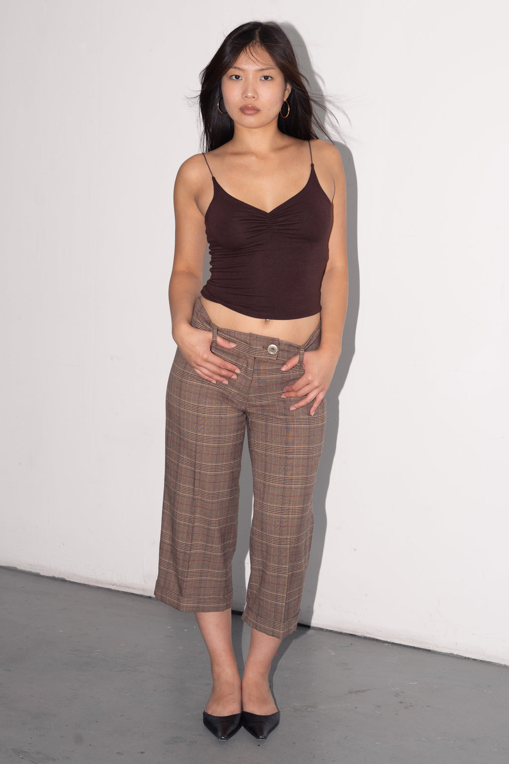 Brown Top Thin Straps - Size XS/S