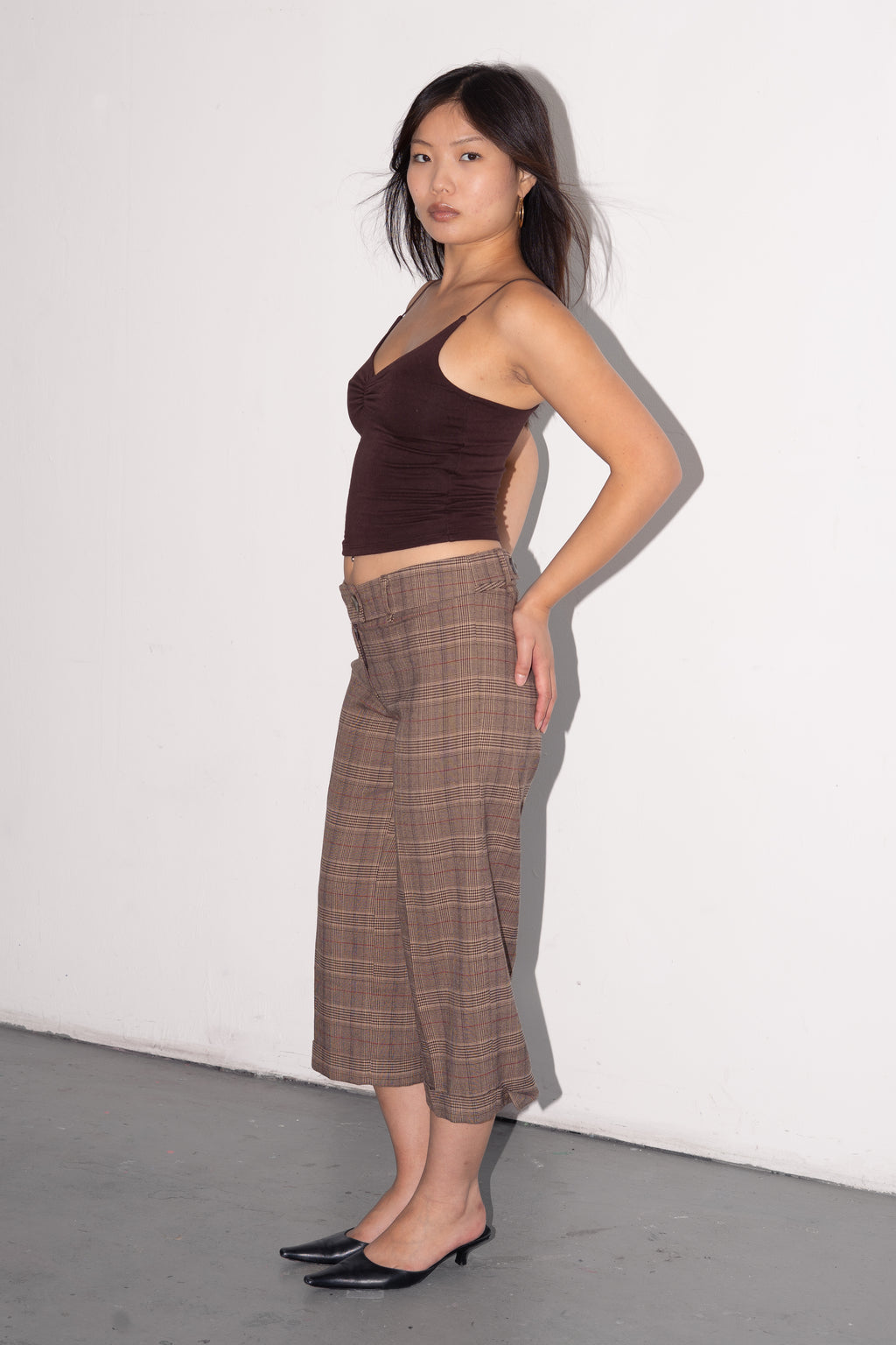 Brown Top Thin Straps - Size XS/S