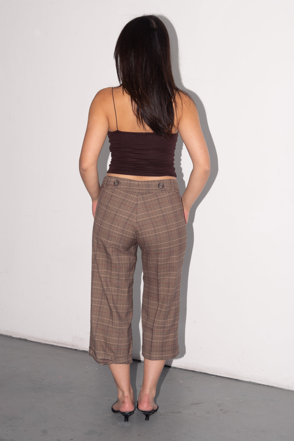 Brown Top Thin Straps - Size XS/S