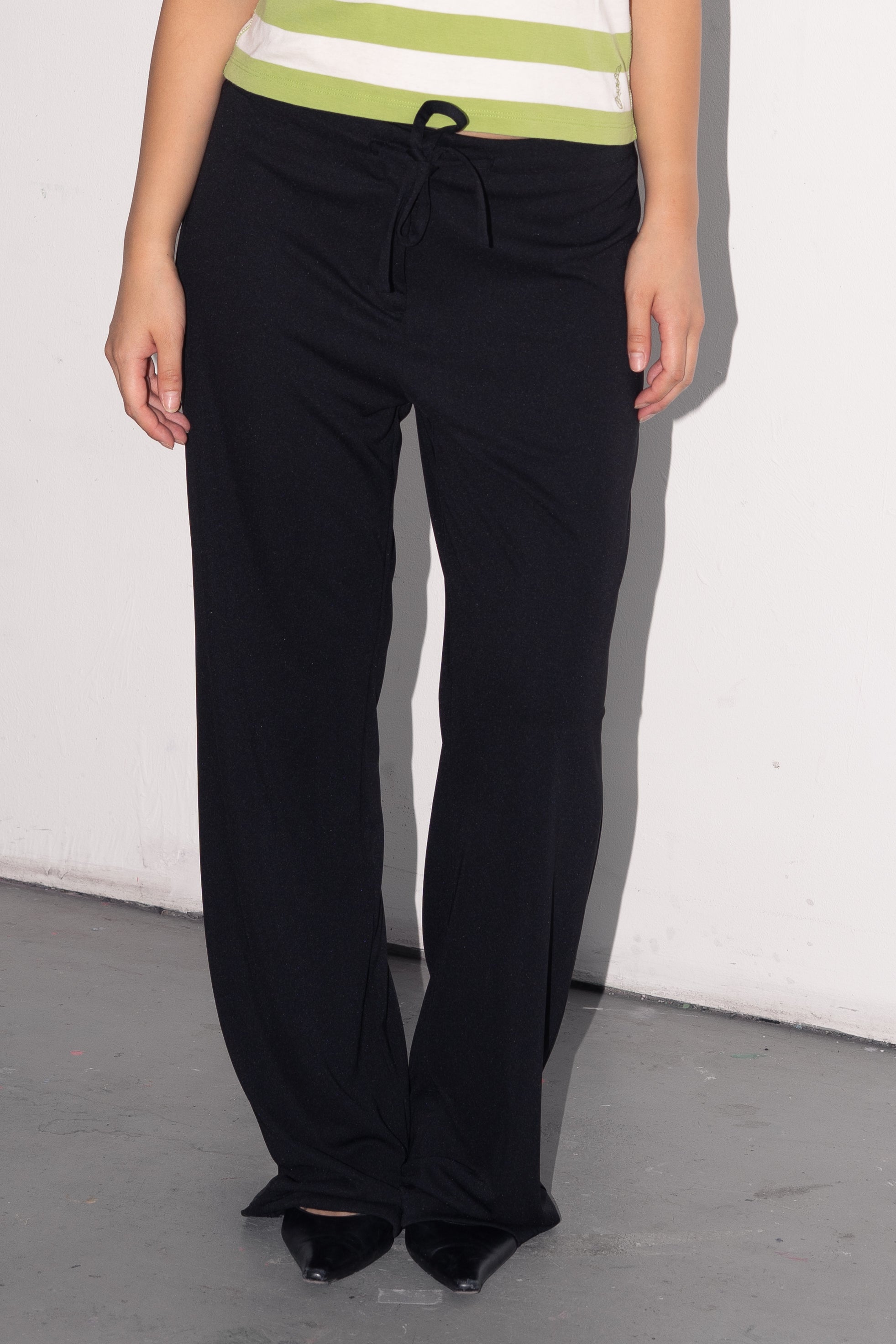 Black Bottoms String - Size M/L