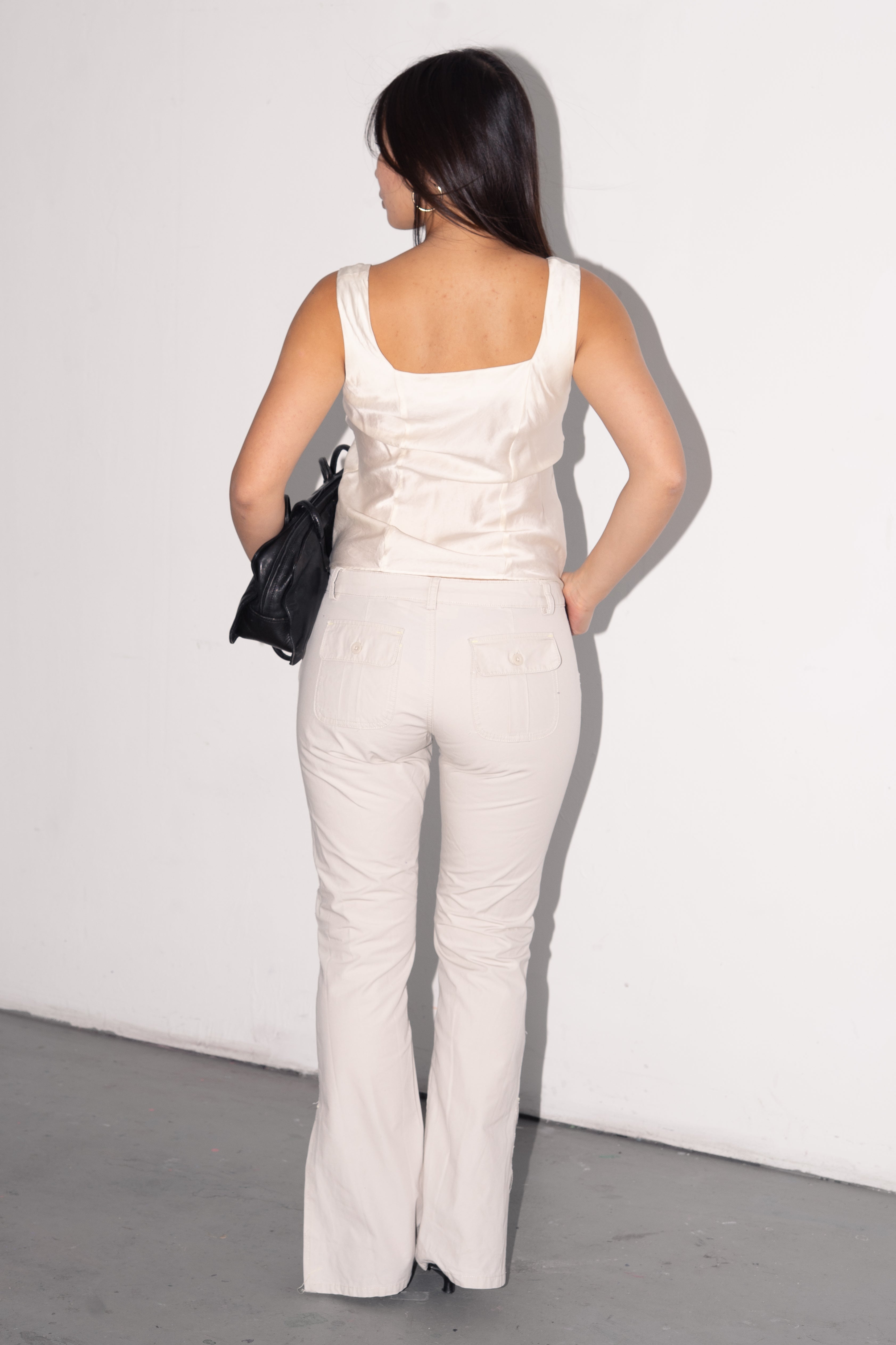 Beige Flare bottoms - Size M