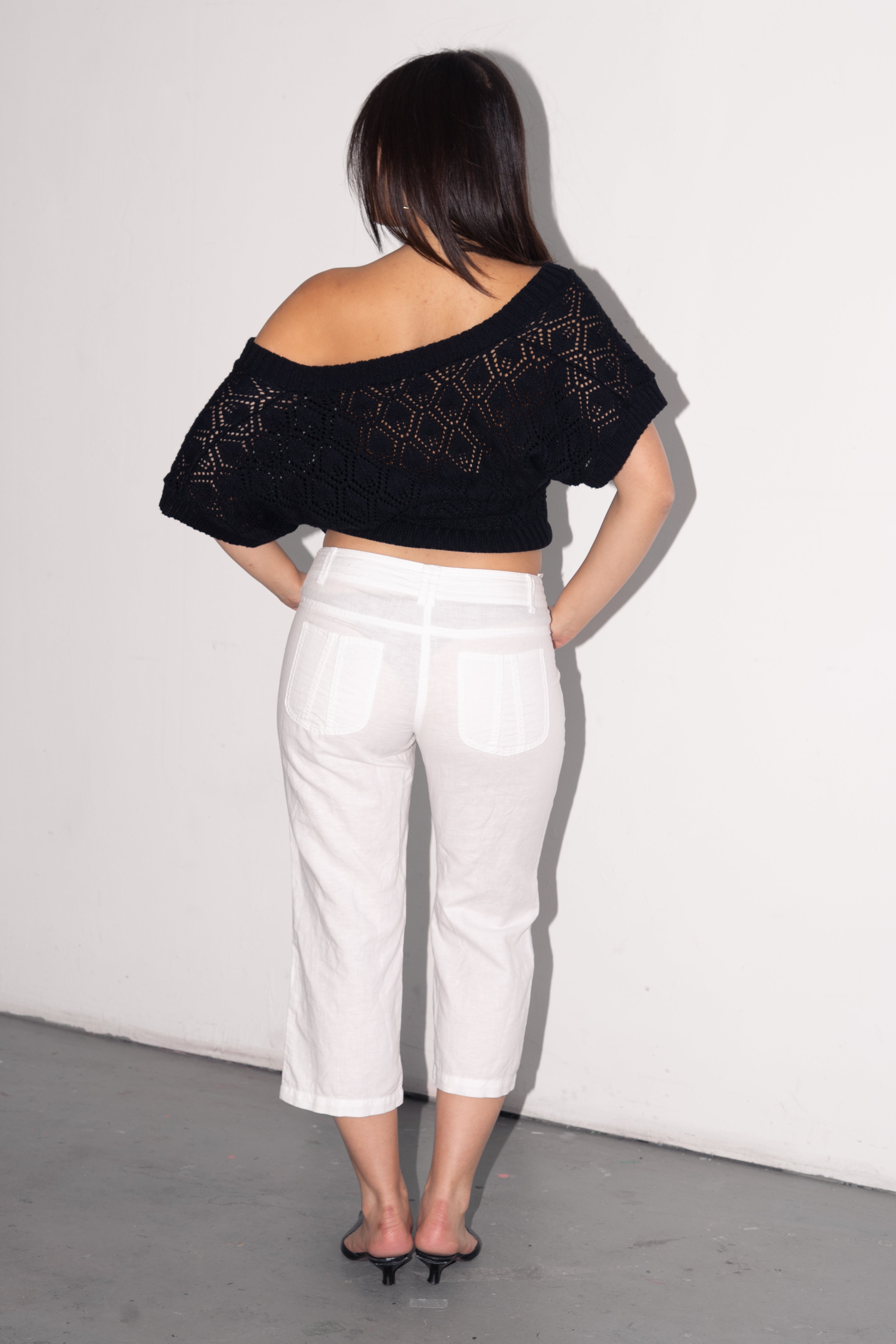 Black Knit Top - Size