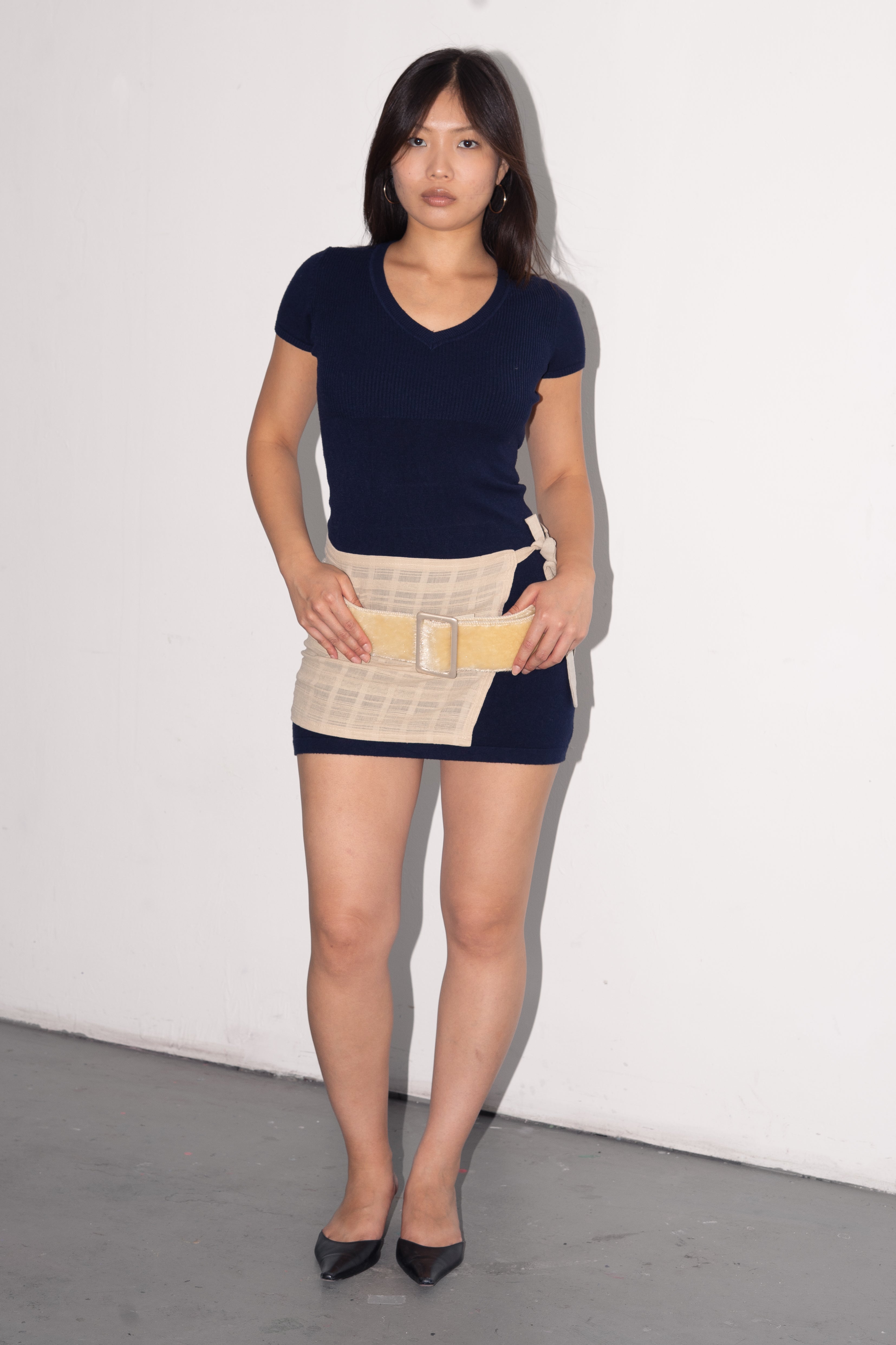 Beige Hip Scarf